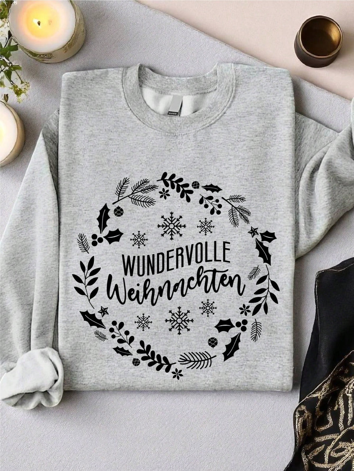 Floral Wundervolle Weihnachten Sweatshirt