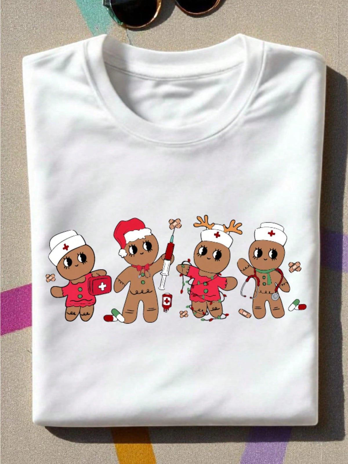 Christmas Nurse Gingerbread T-Shirt