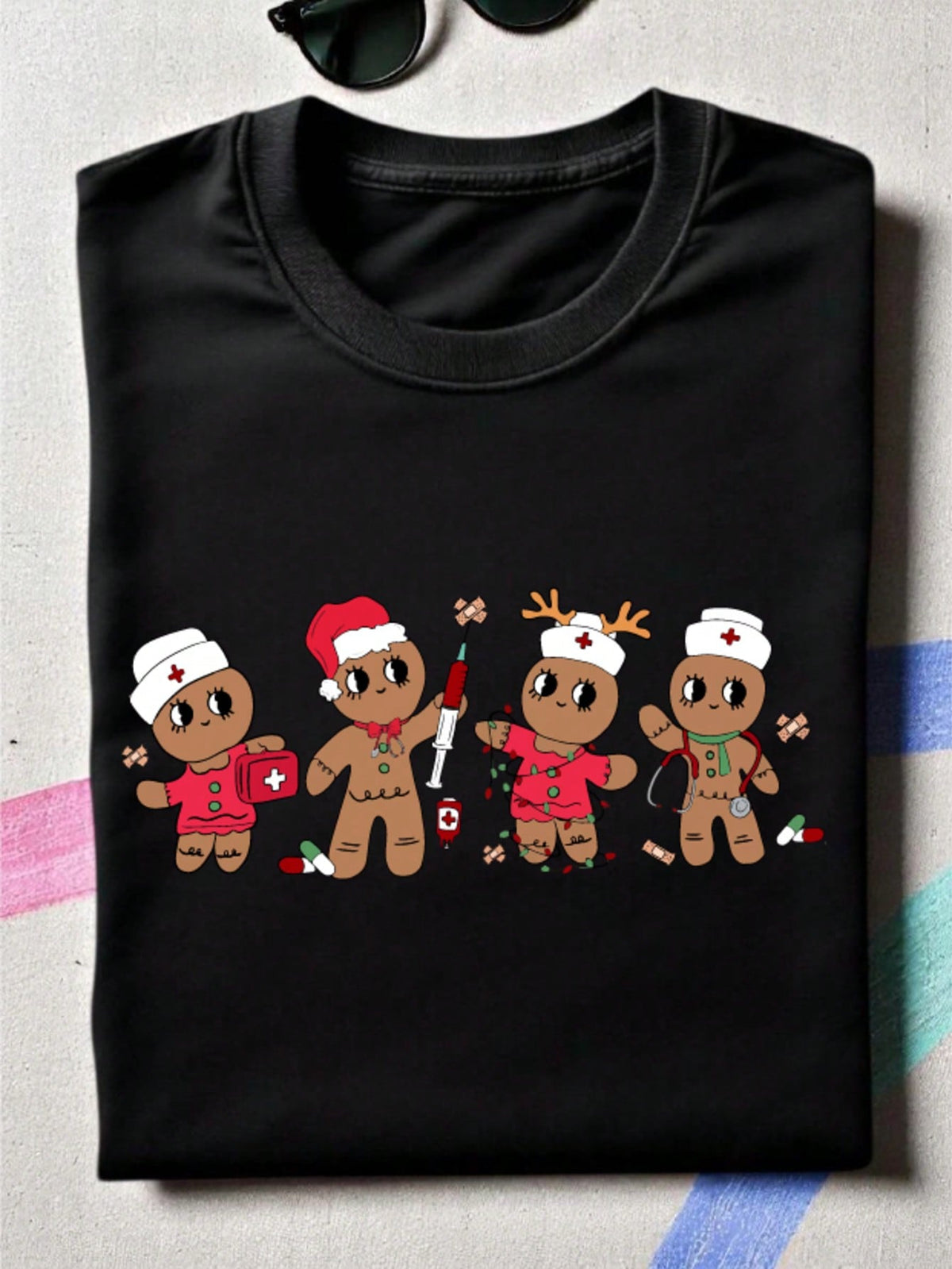 Christmas Nurse Gingerbread T-Shirt