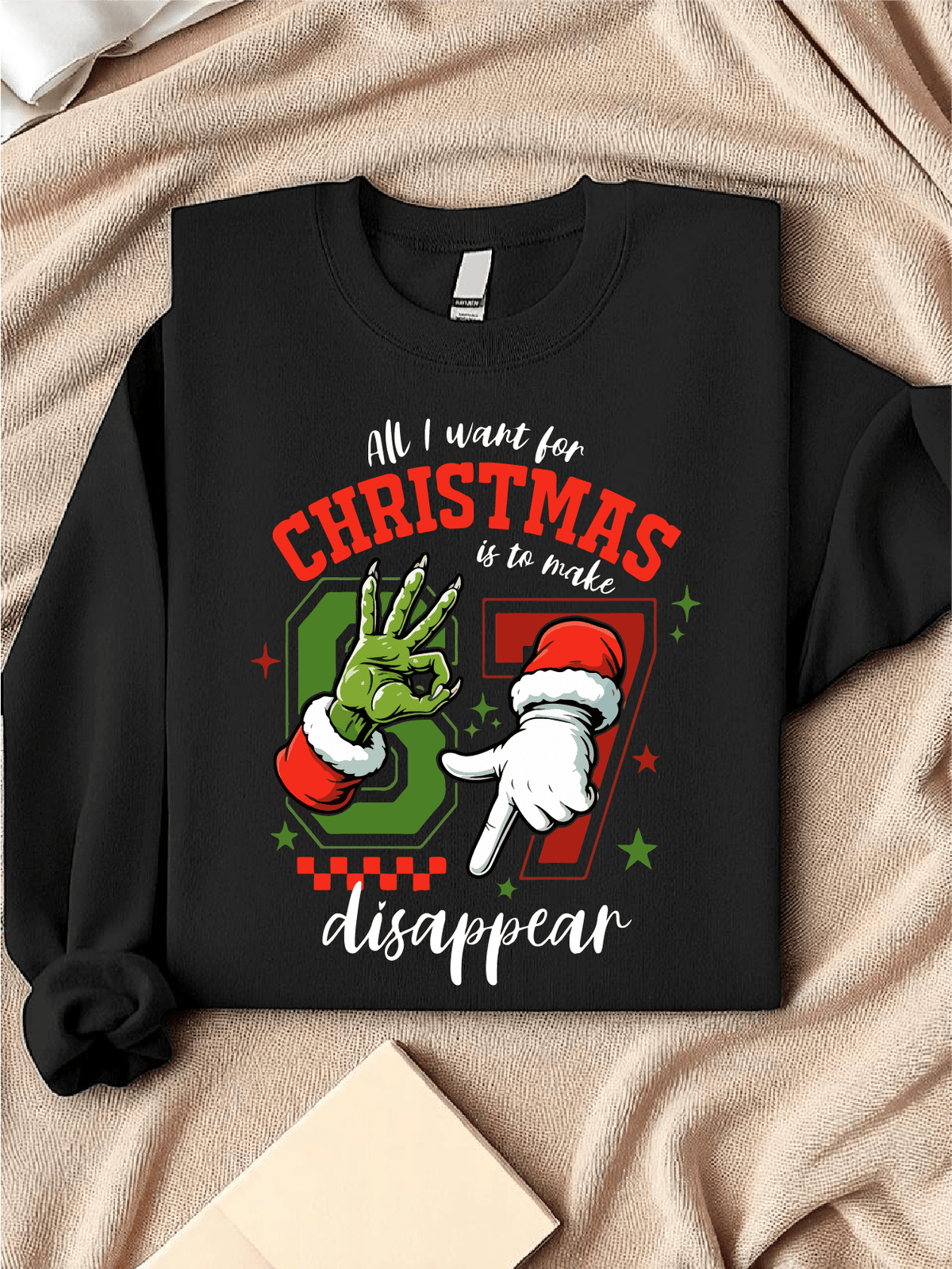 Funny Santa Hands Sweatshirt
