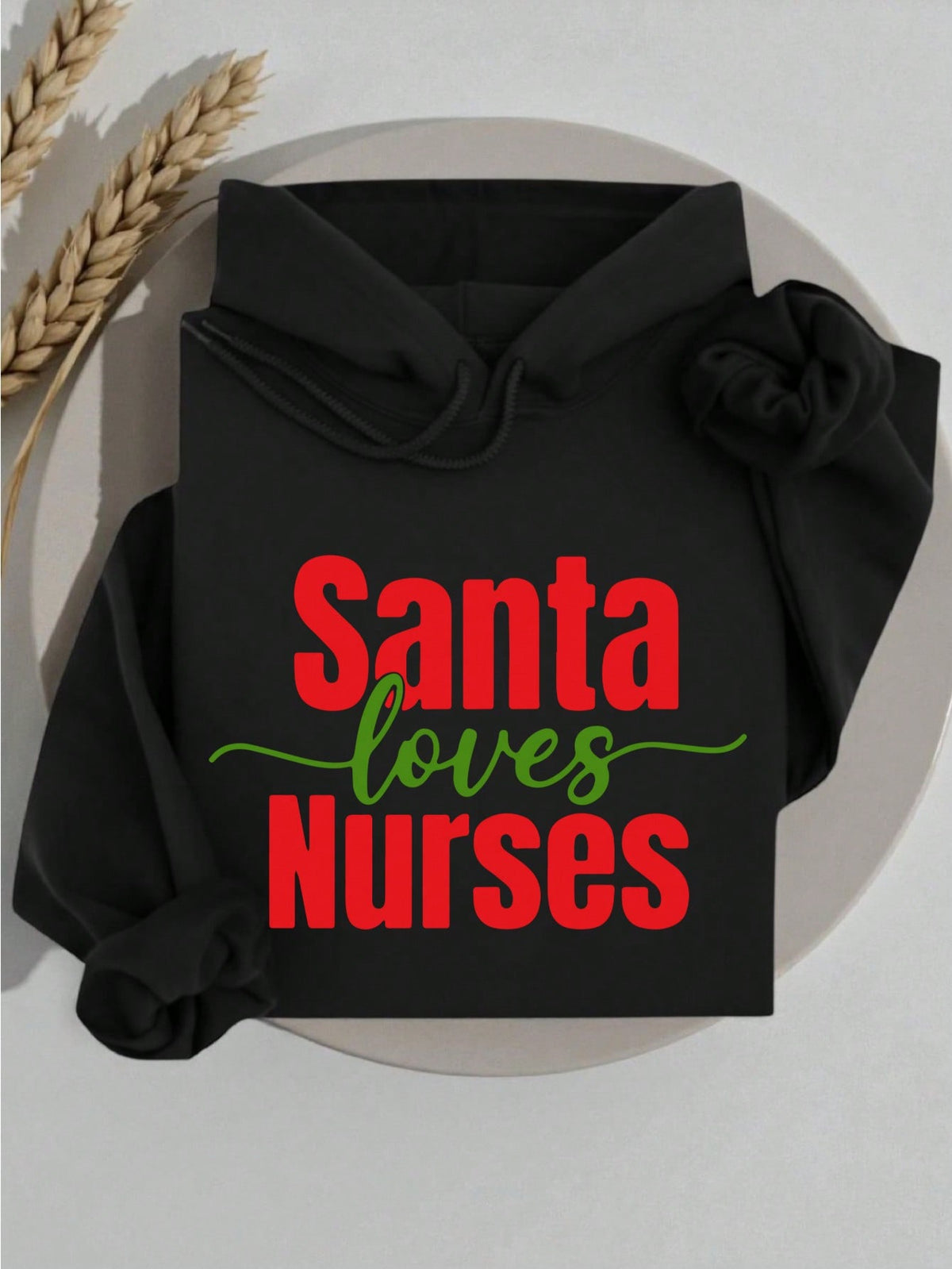 Santa Loves Nurses Christmas Hoodie