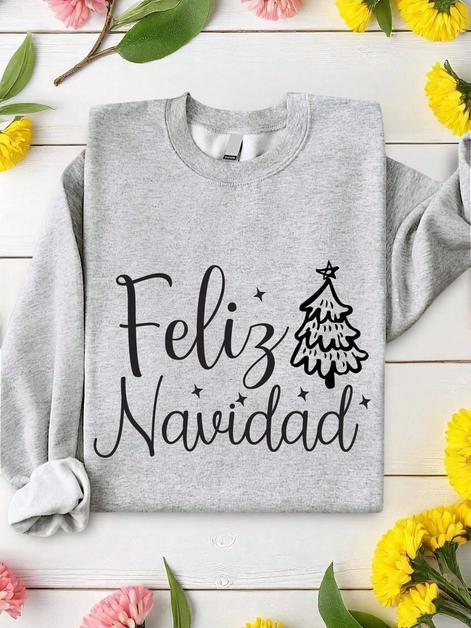 Feliz Navidad Tree Sweatshirt