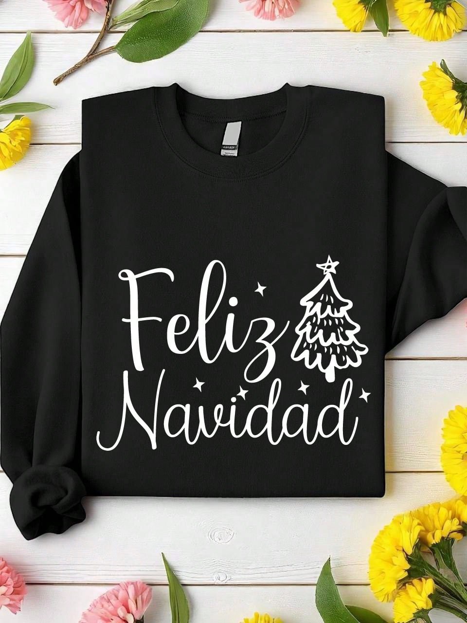 Feliz Navidad Tree Sweatshirt