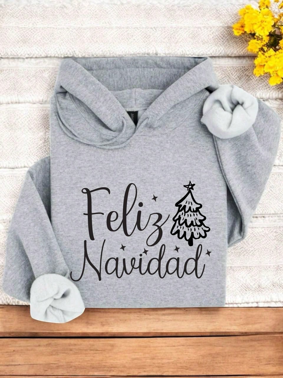 Feliz Navidad Tree Hoodie