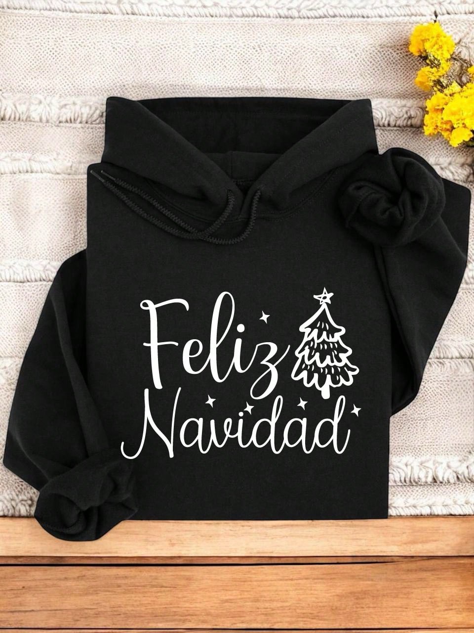 Feliz Navidad Tree Hoodie