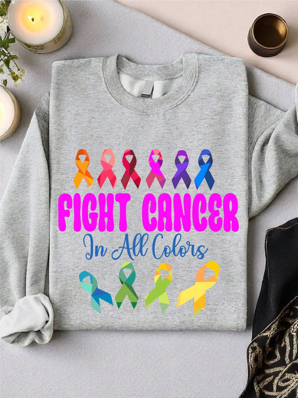 Fight Cancer In All Colors Sweatshirt