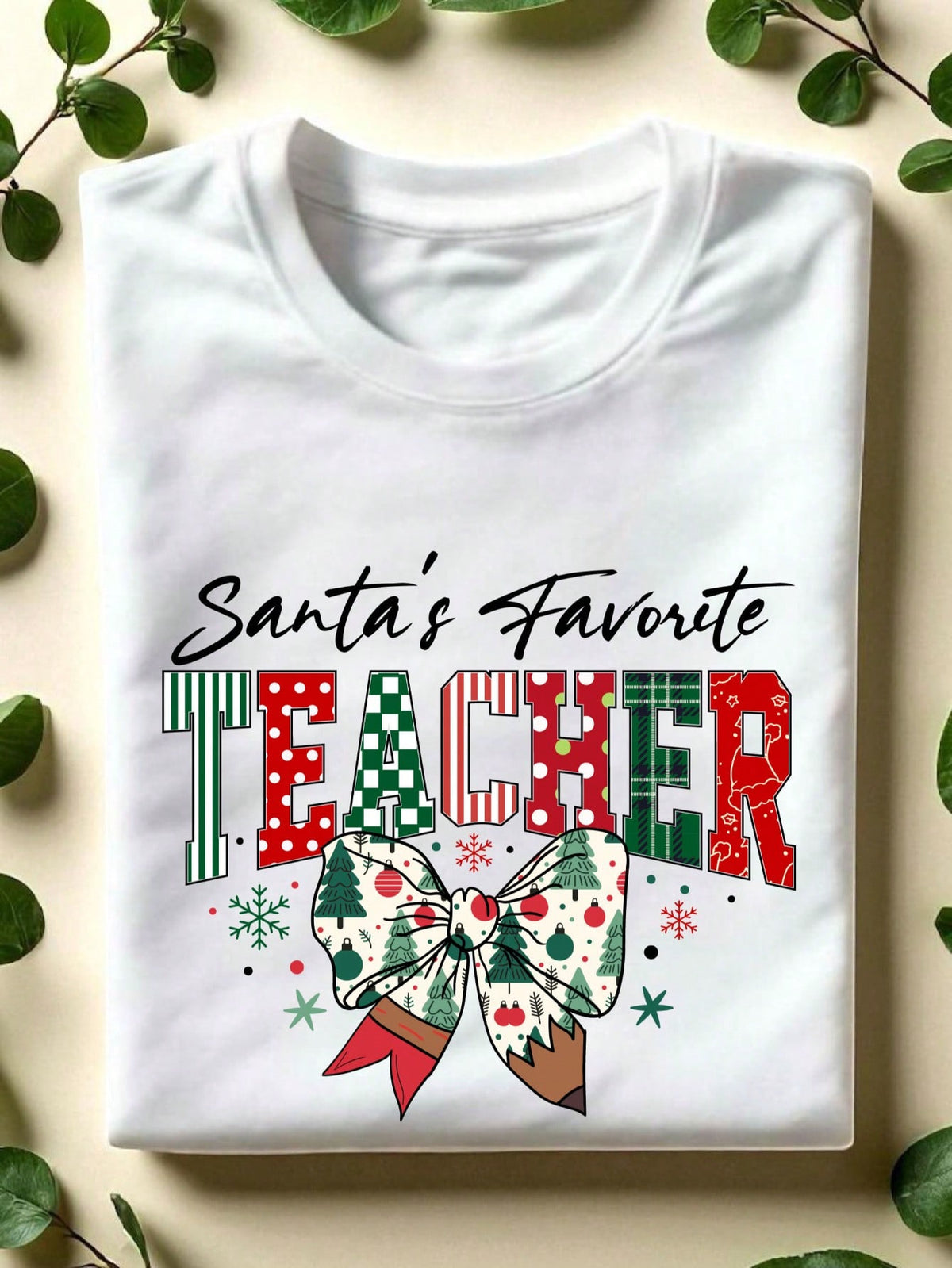 Santa's Favorite Teacher T-Shirt