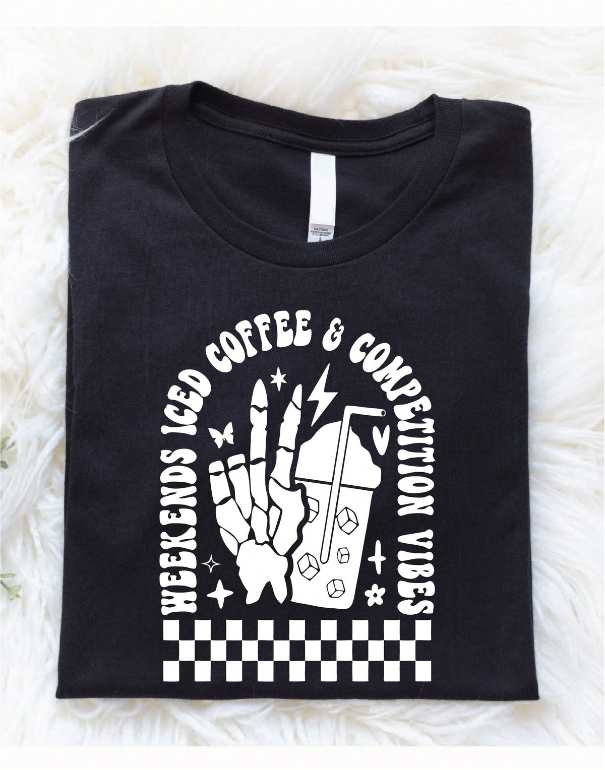 Weekends Iced Coffee & Competition Vibes T-Shirt