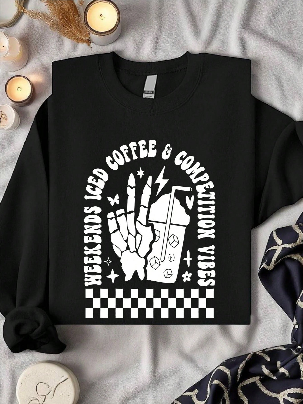 Weekends Iced Coffee & Competition Vibes Sweatshirt