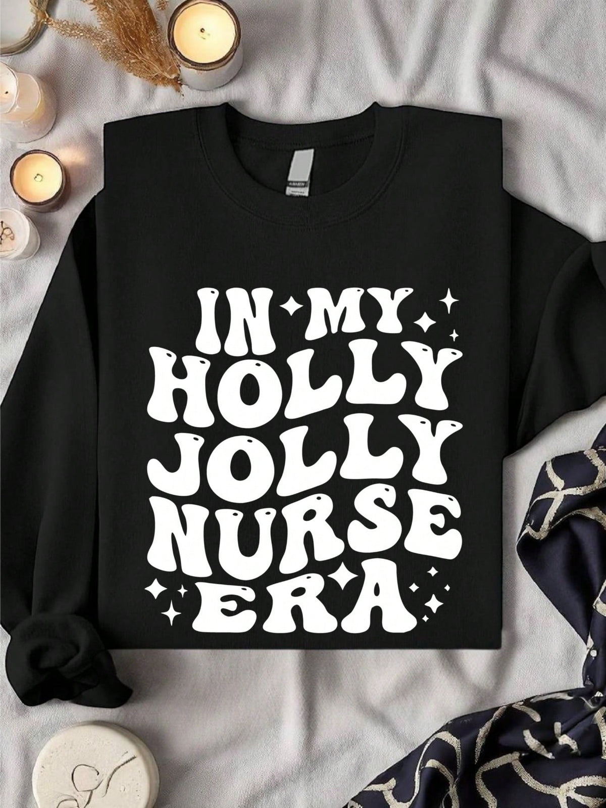 Retro In My Holly Jolly Nurse Era Sweatshirt