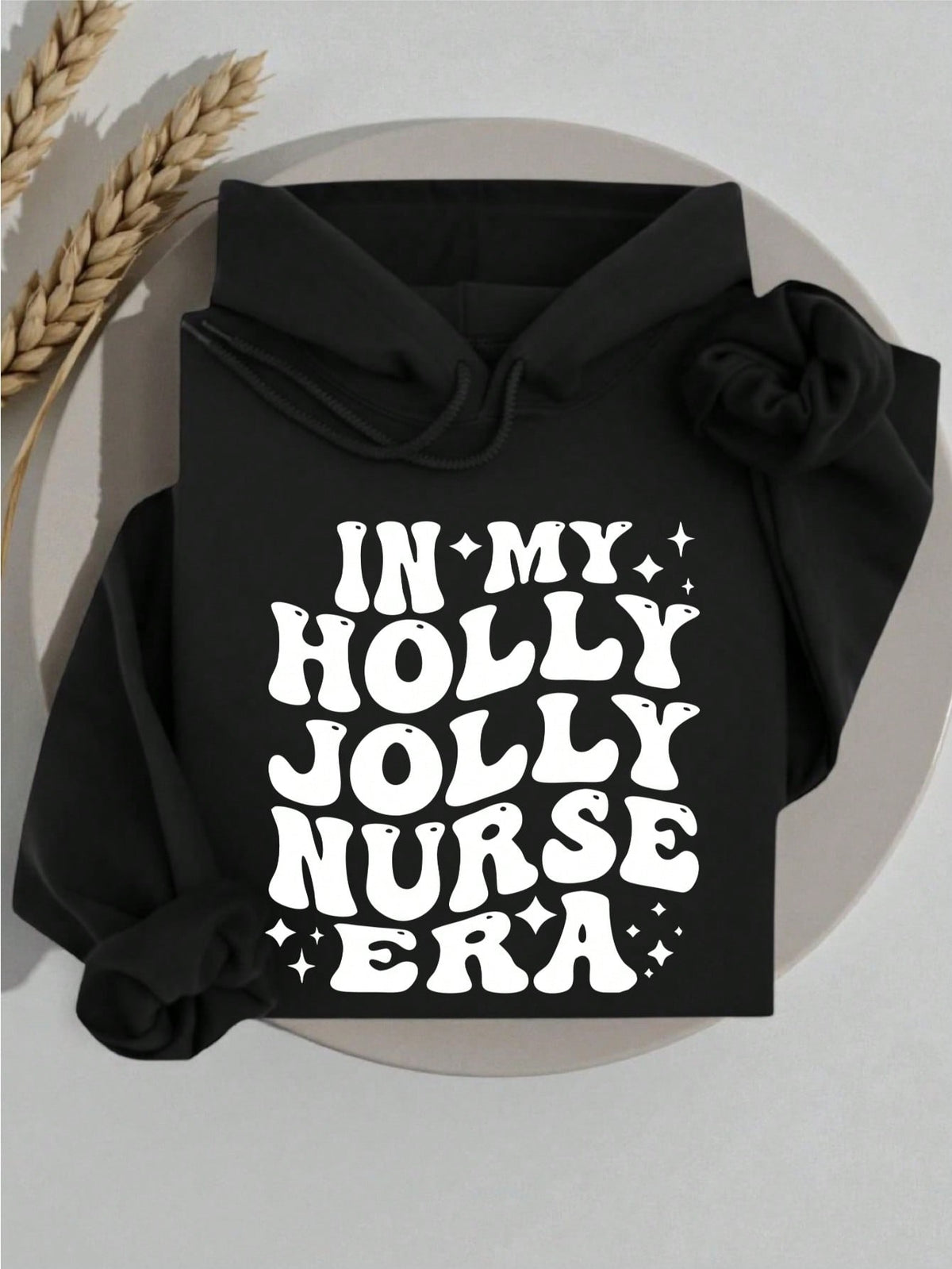 Retro In My Holly Jolly Nurse Era Hoodie