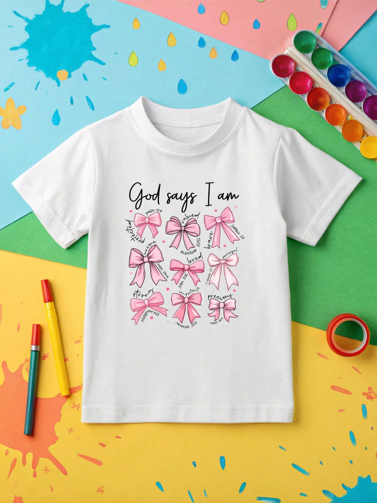 God Says I Am Coquette Kids Bodysuit