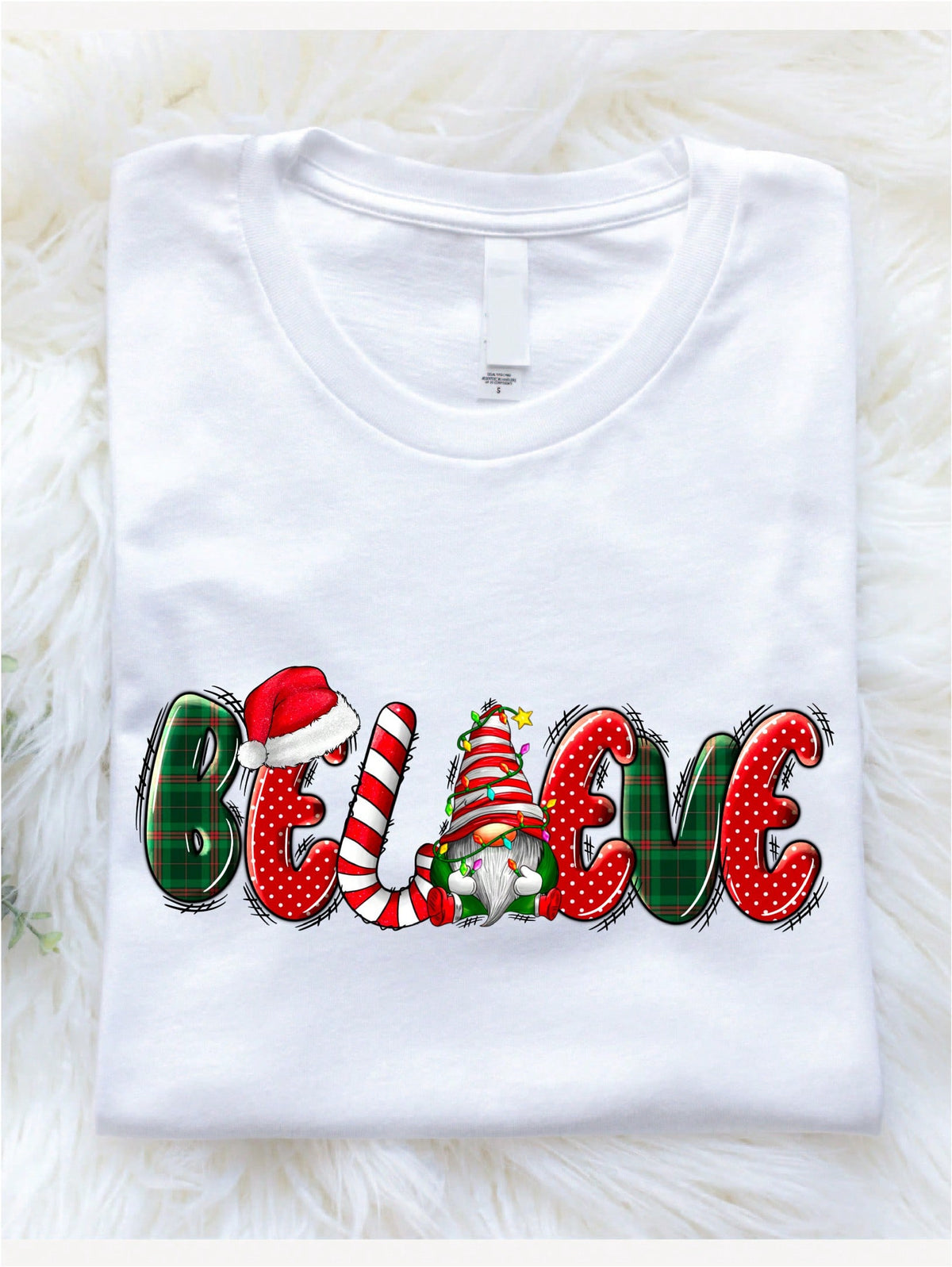 Believe Christmas Gnome T-Shirt