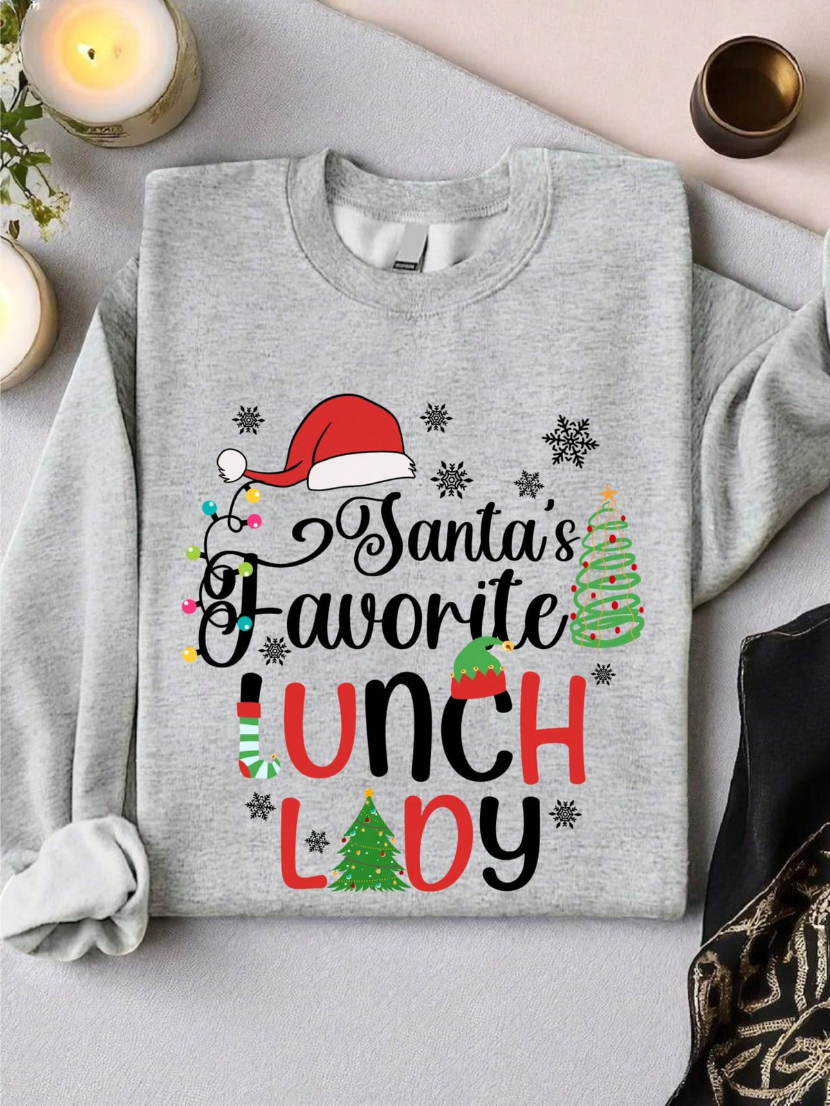 Santa's Favorite Lunch Lady Sweatshirt