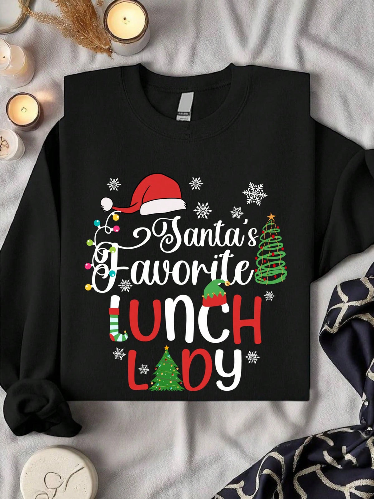 Santa's Favorite Lunch Lady Sweatshirt