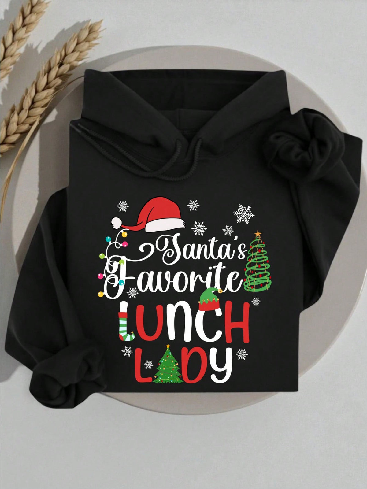 Santa's Favorite Lunch Lady Hoodie