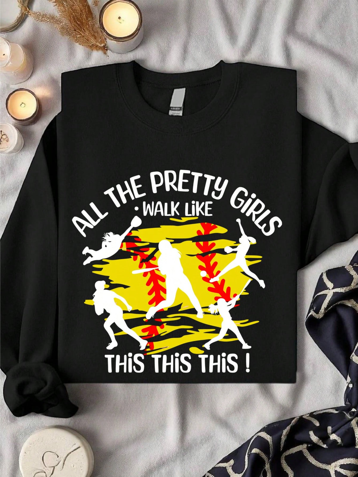 Baseball Girls Sweatshirt