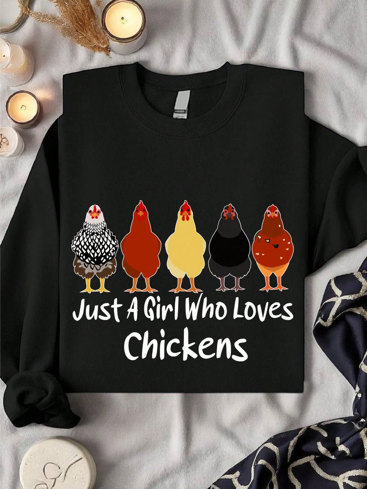 Just A Girl Who Loves Chickens Sweatshirt