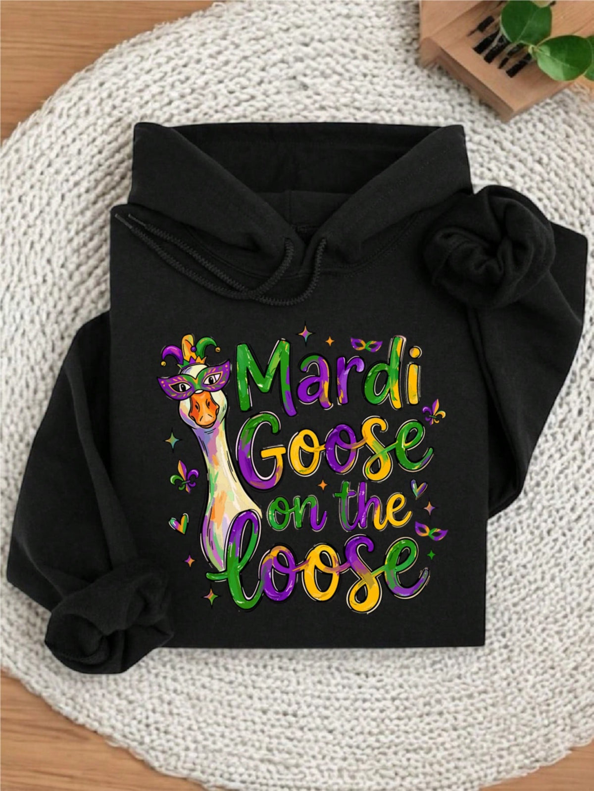 Funny Mardi Gras Goose Hoodie