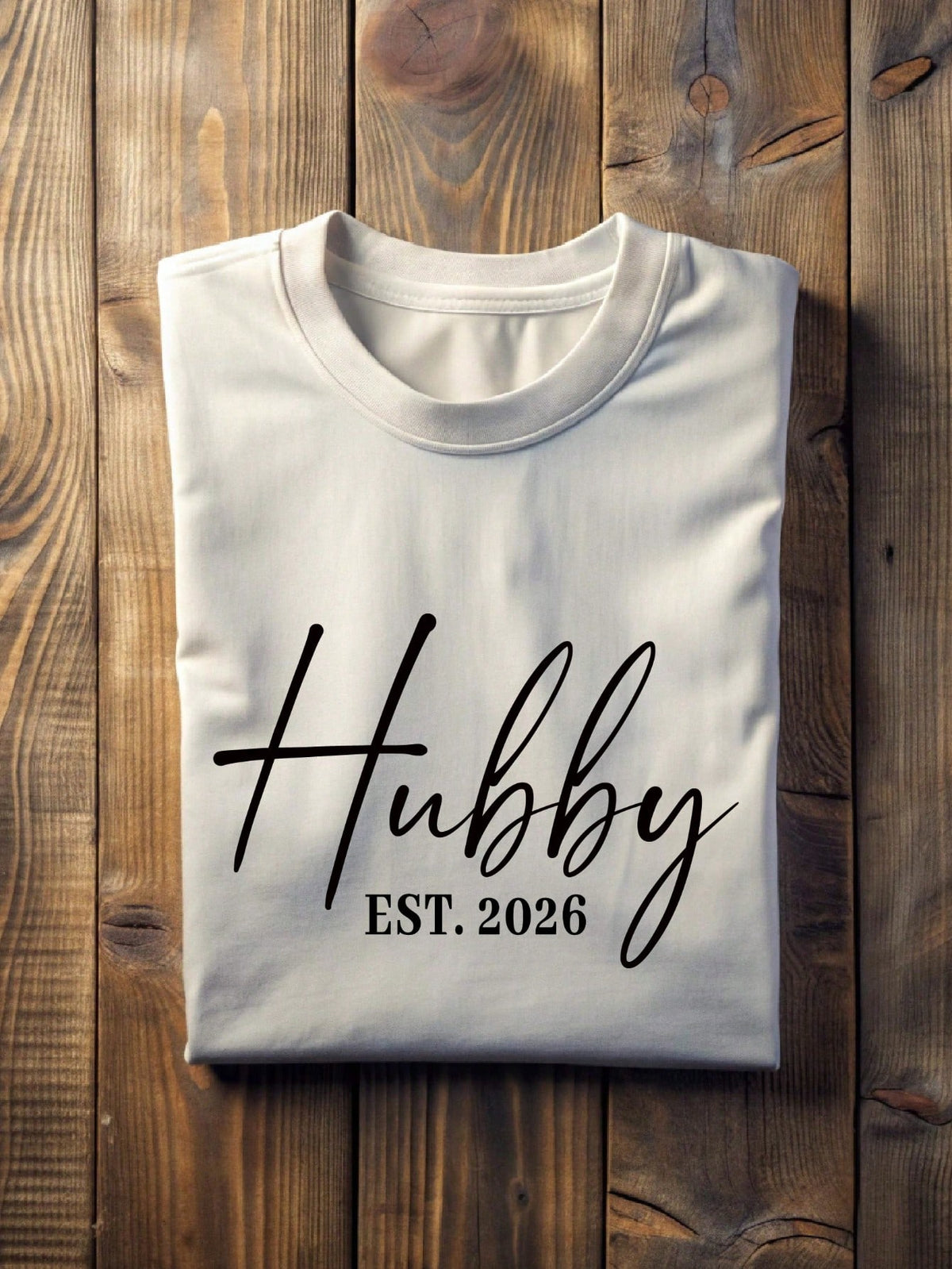 1 PC Wifey Hubby Est 2026 T-Shirt