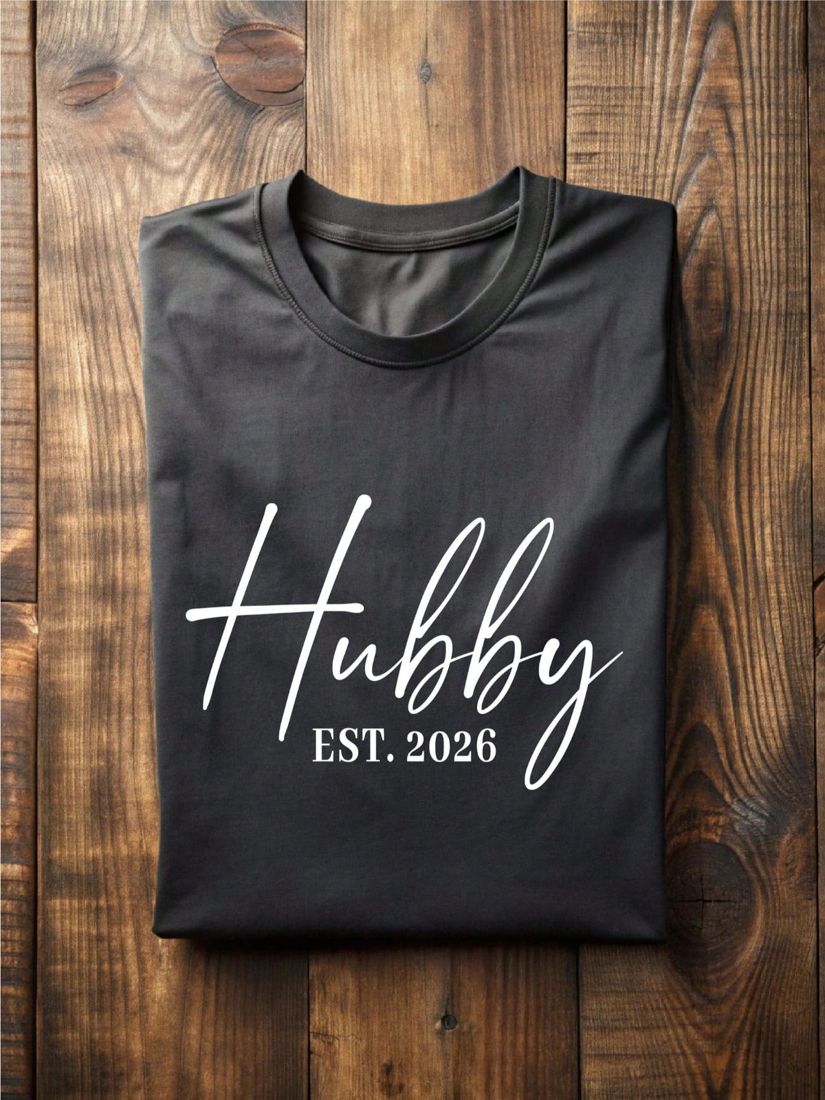 1 PC Wifey Hubby Est 2026 T-Shirt