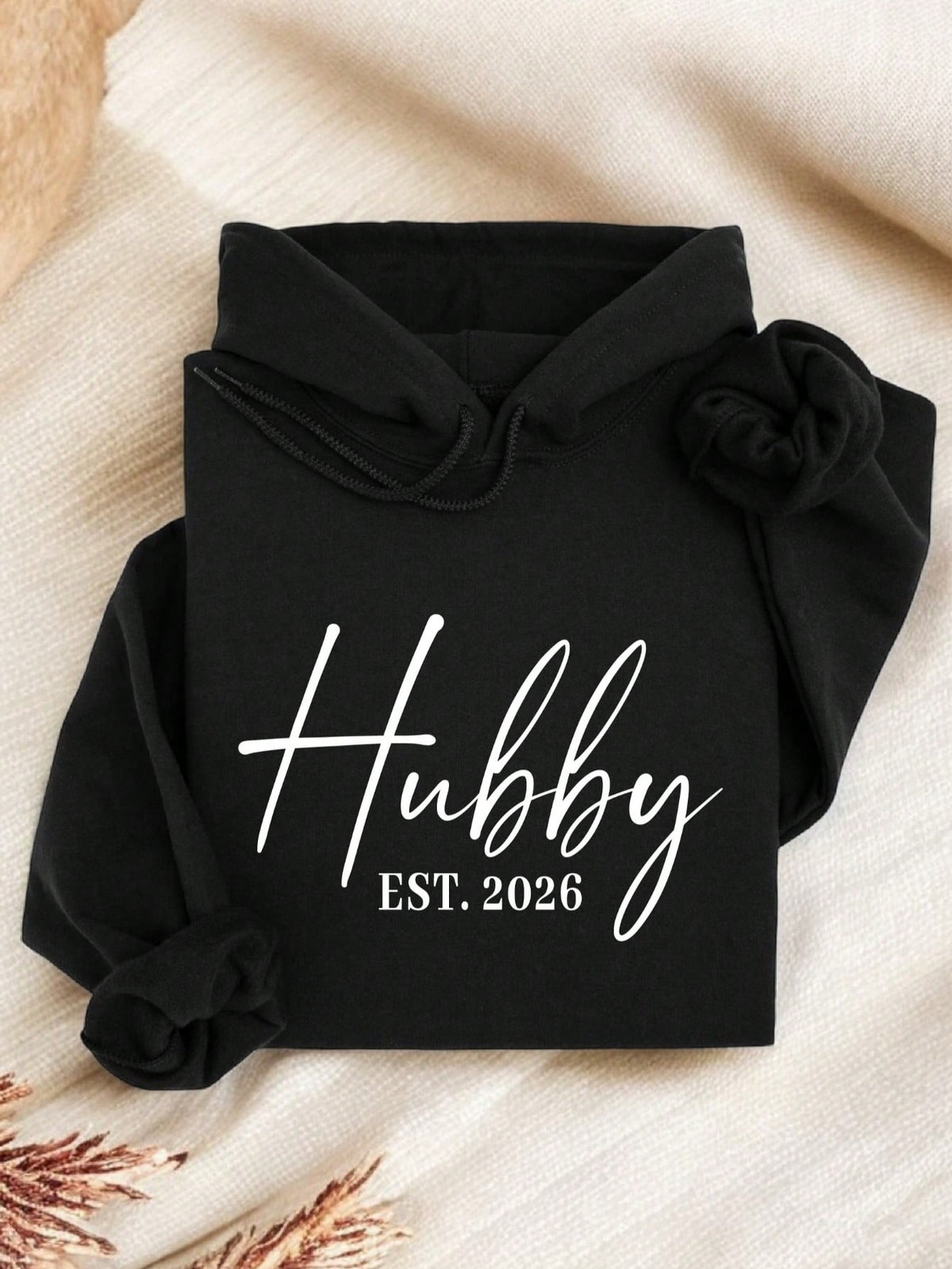 1 PC Wifey Hubby Est 2026 Hoodie