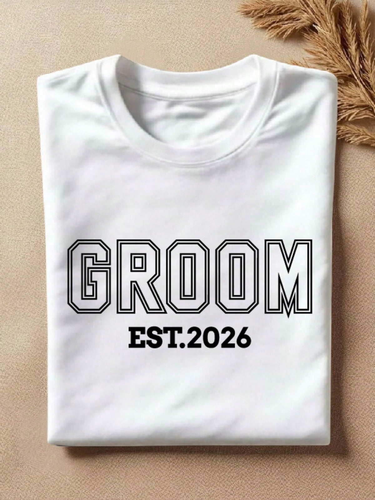1 PC Bride Groom Est 2026 T-Shirt