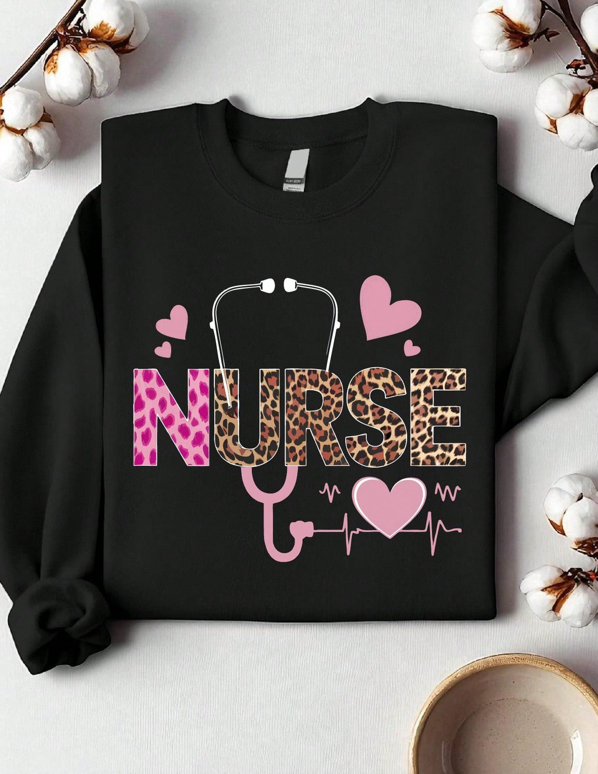 Leopard Nurse Sweatshirt