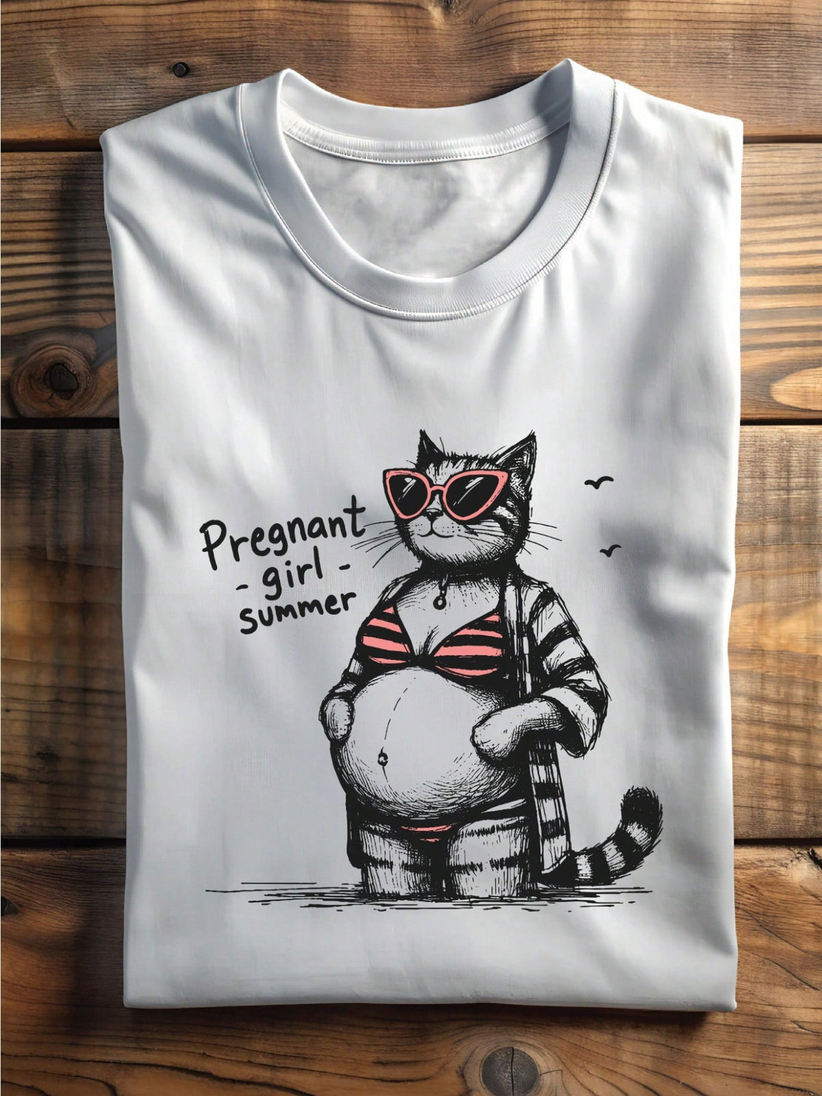 Pregnant Girl Summer T-Shirt