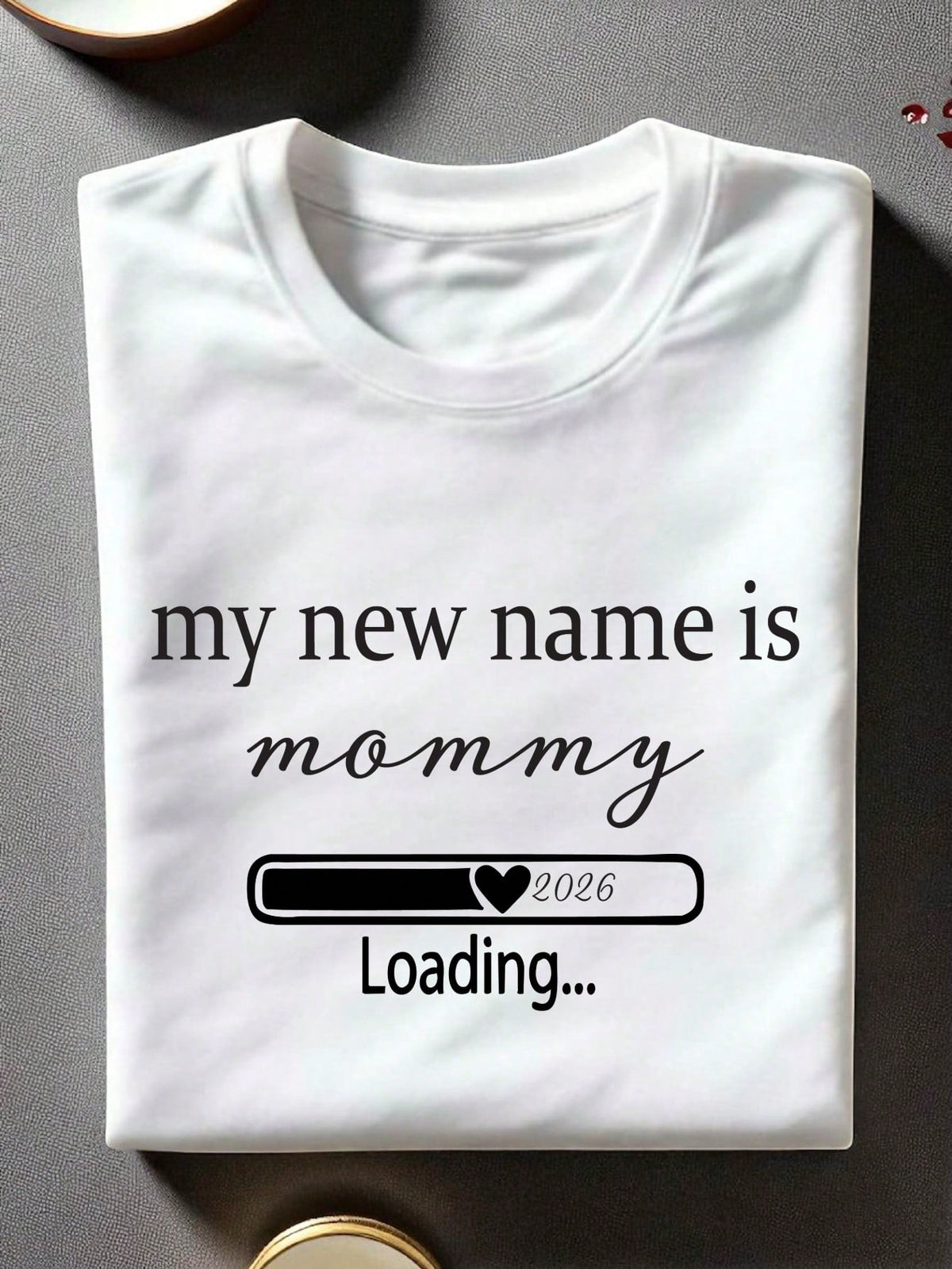 1PC My New Name Is Mommy My New Name Daddy T-Shirt