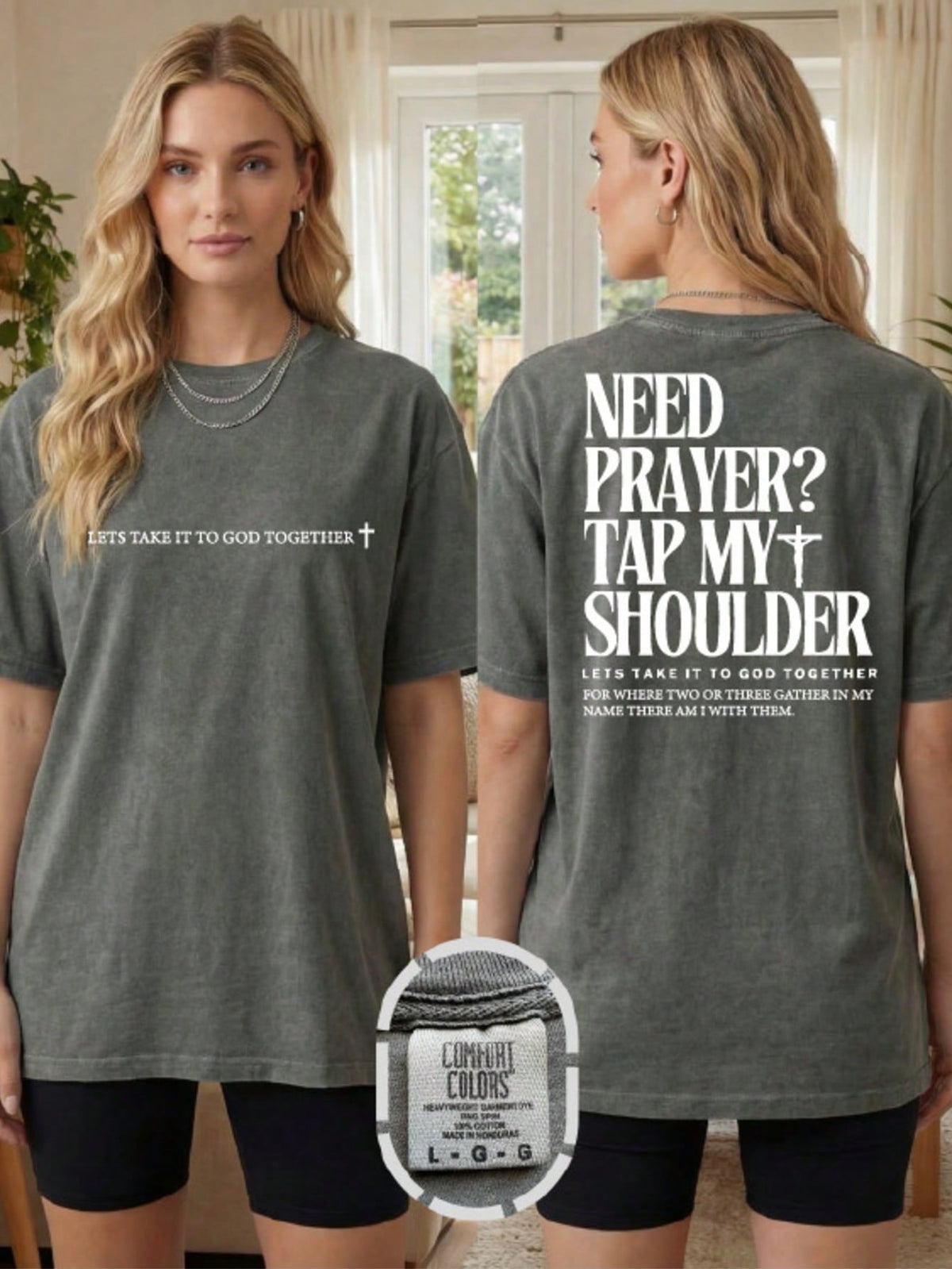 Need Prayer Tap My Shoulder T-Shirt