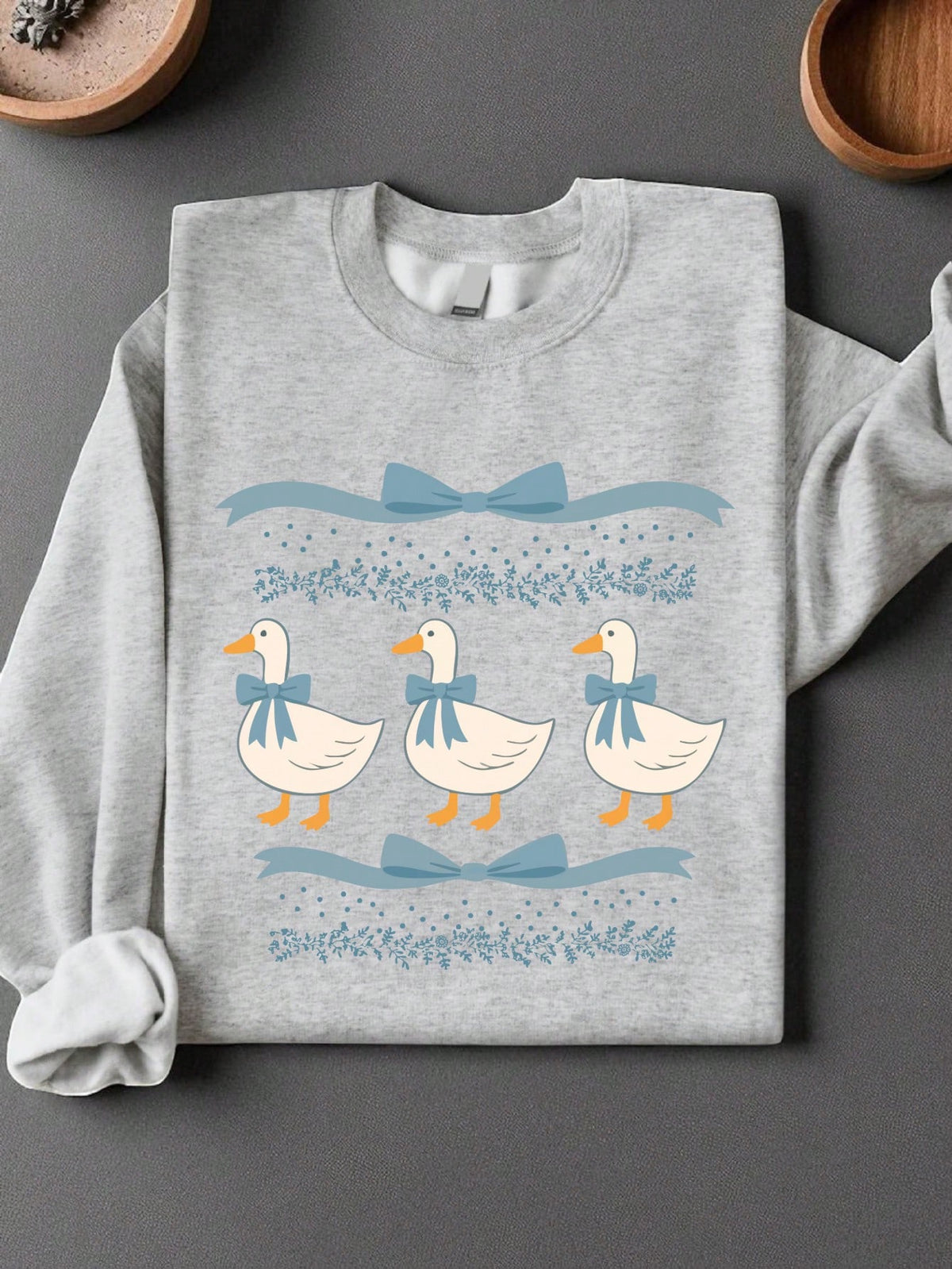 Funny Blue Ribbon Goose Sweatshirt