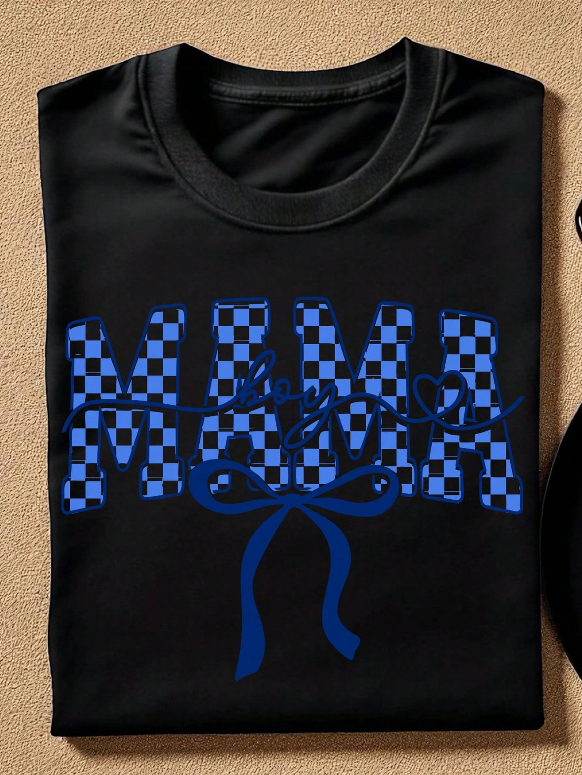 Checkered Mama Boy T-Shirt