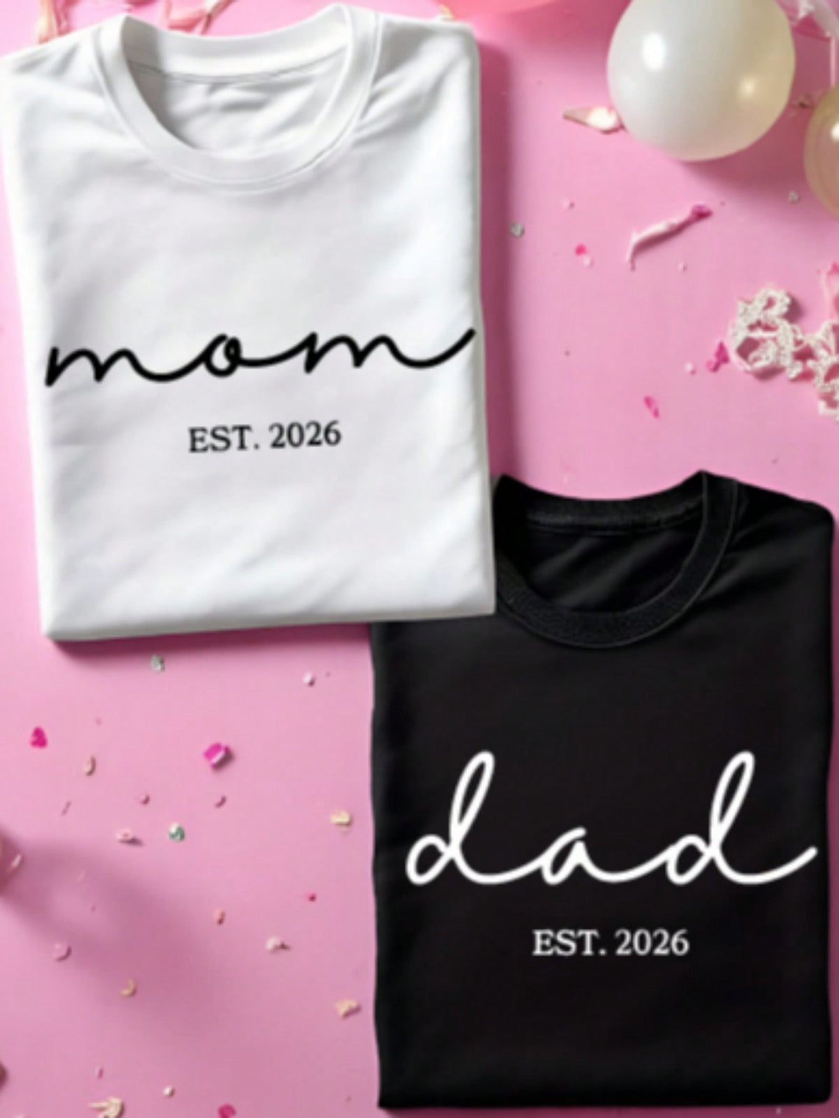 1PC Mom Dad T-Shirt