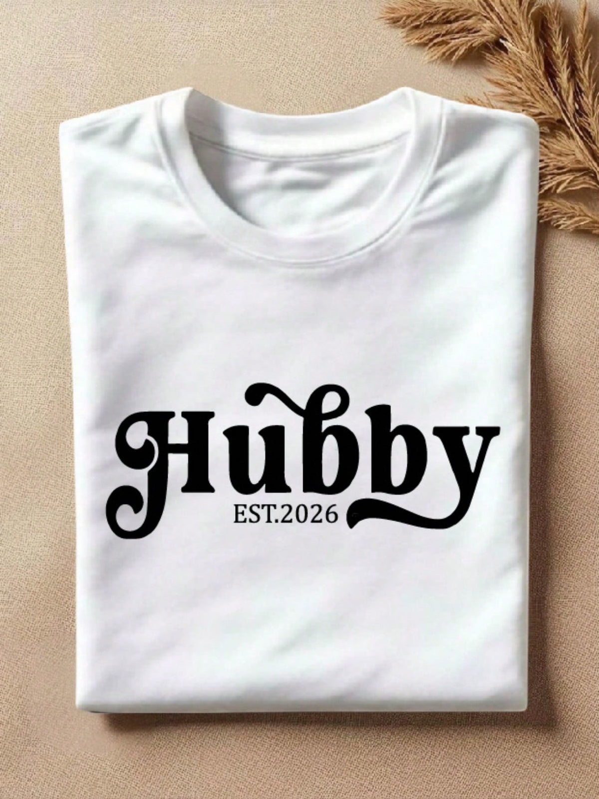 1 PC Wifey Hubby Est 2026 T-Shirt