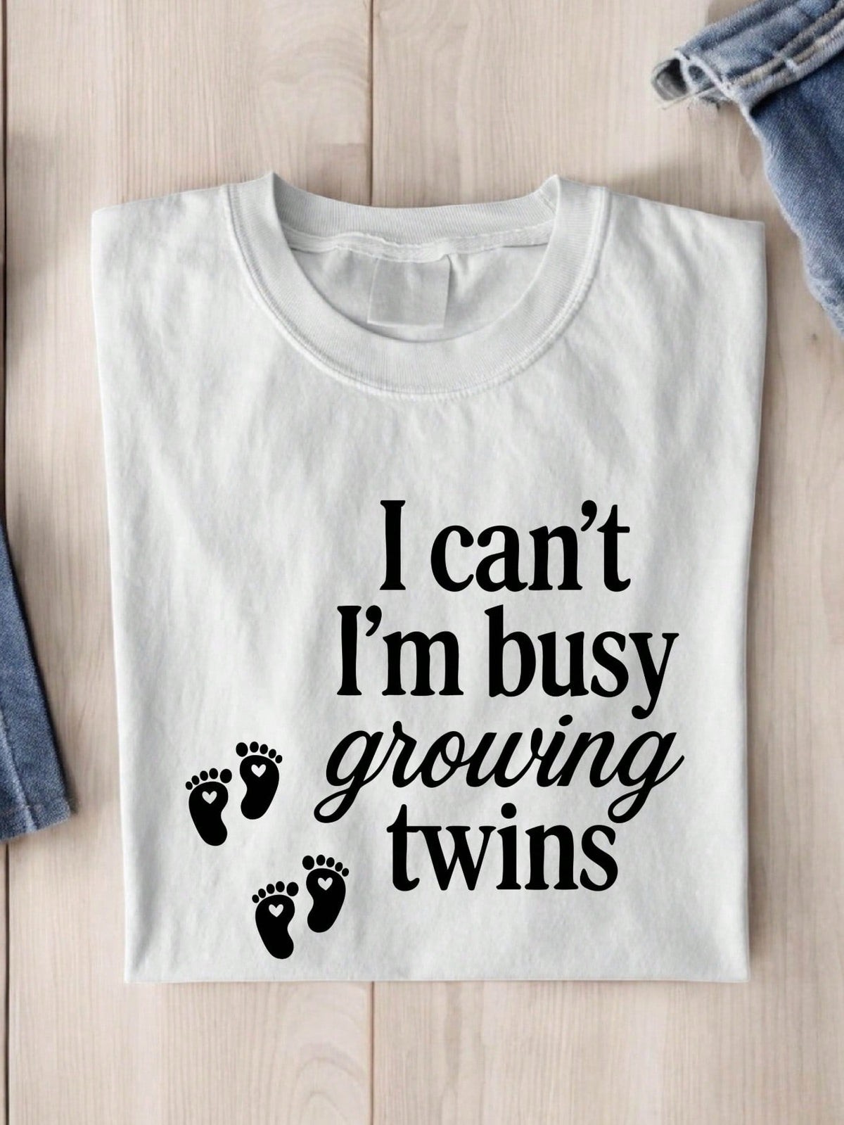 I Can't I'm Busy Growing Twins T-Shirt