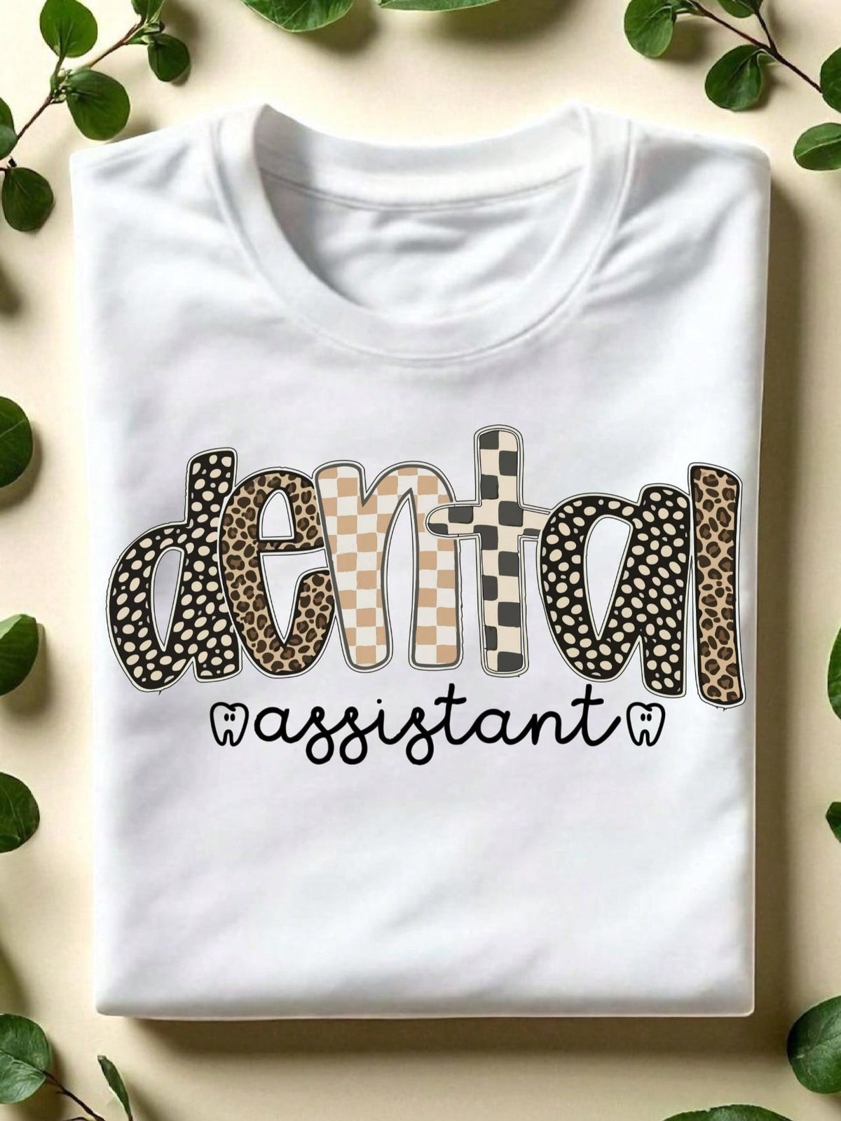 Leopard Dental Assistant T-Shirt