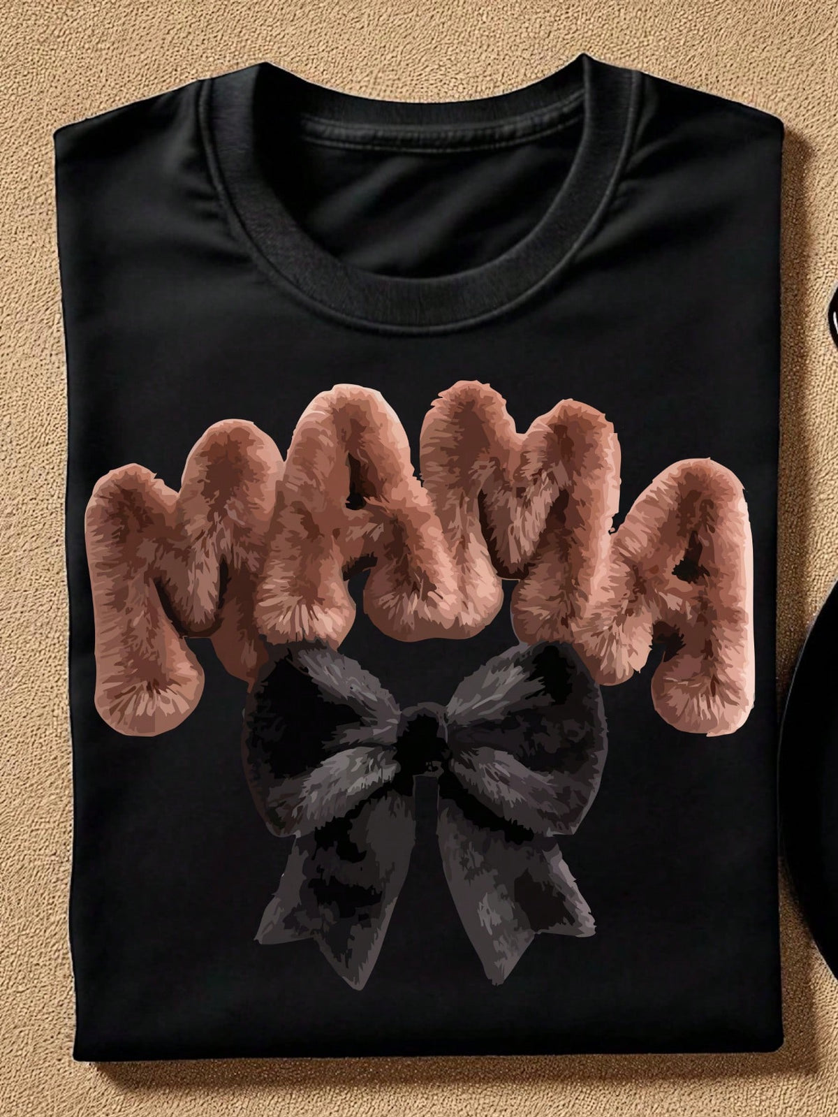 Faux Embroidered Mama T-Shirt