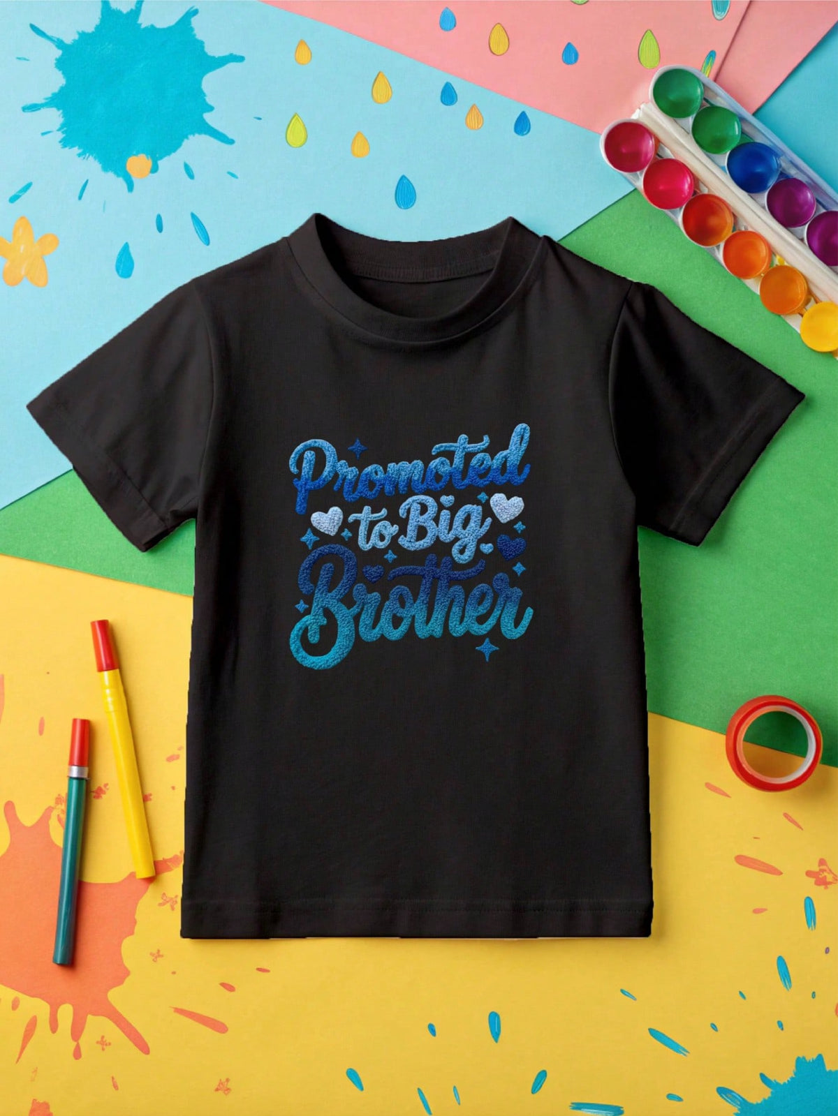 1 PC Promoted To Big Sister Brother T-Shirt