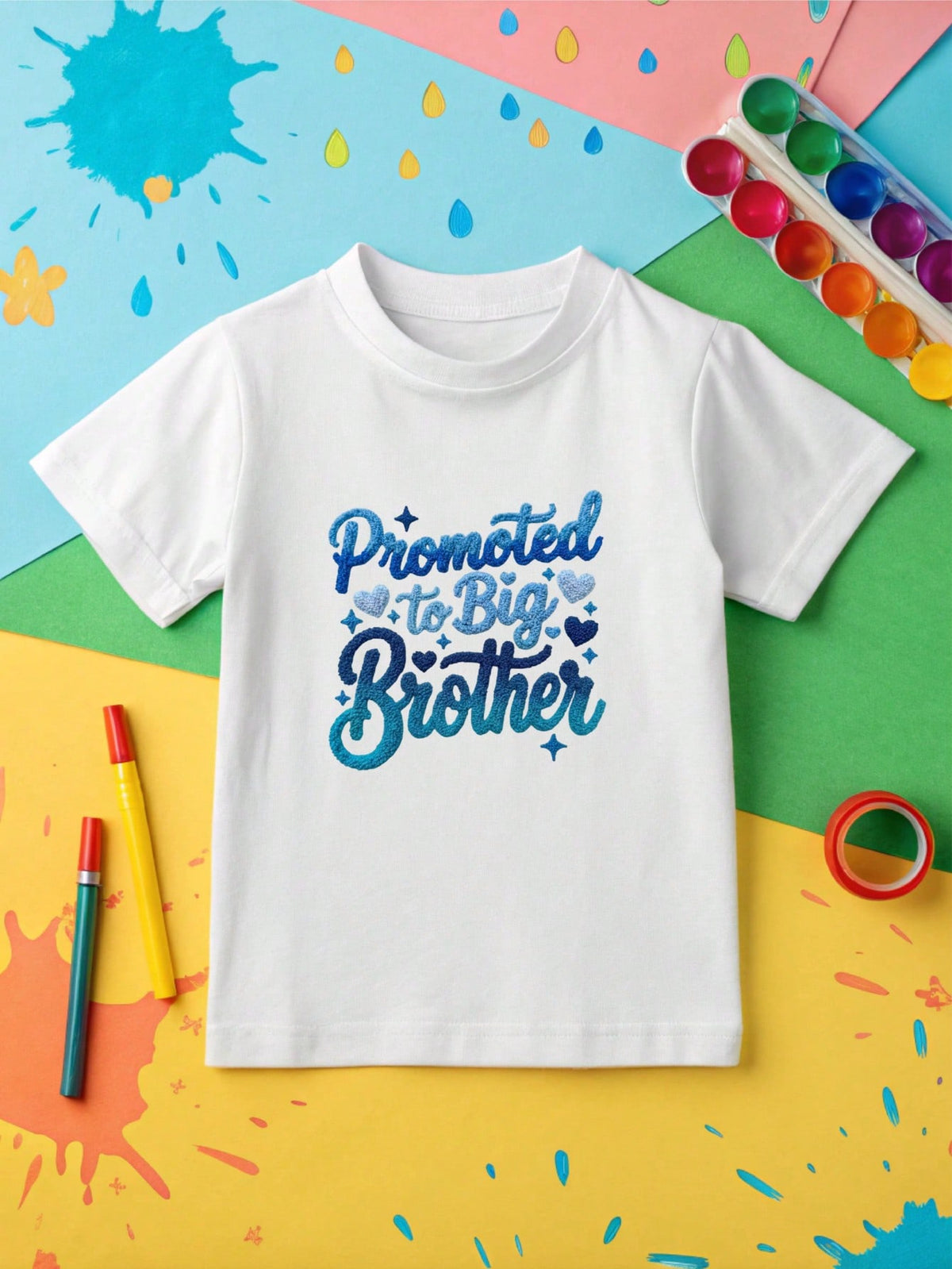 1 PC Promoted To Big Sister Brother T-Shirt
