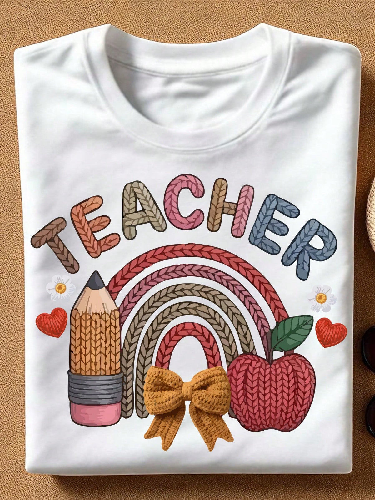 Teacher Faux Yarn T-Shirt