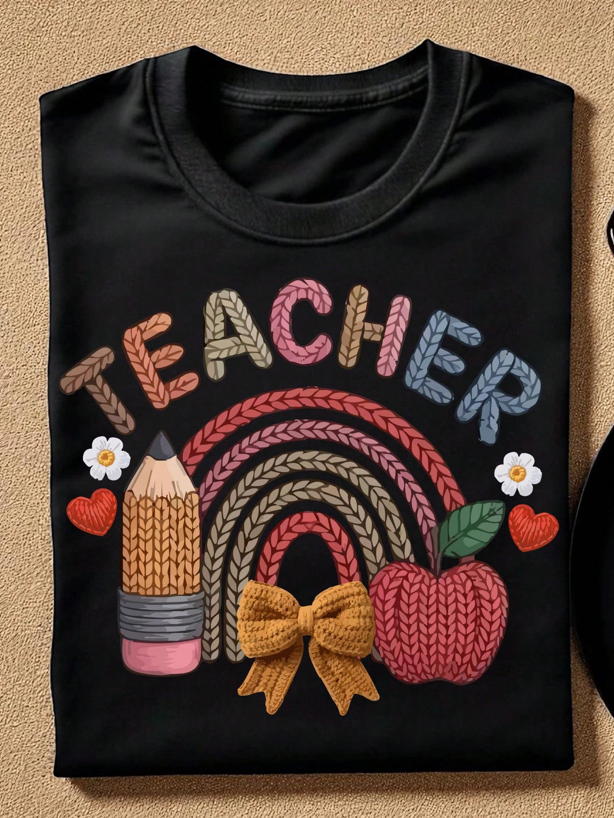 Teacher Faux Yarn T-Shirt