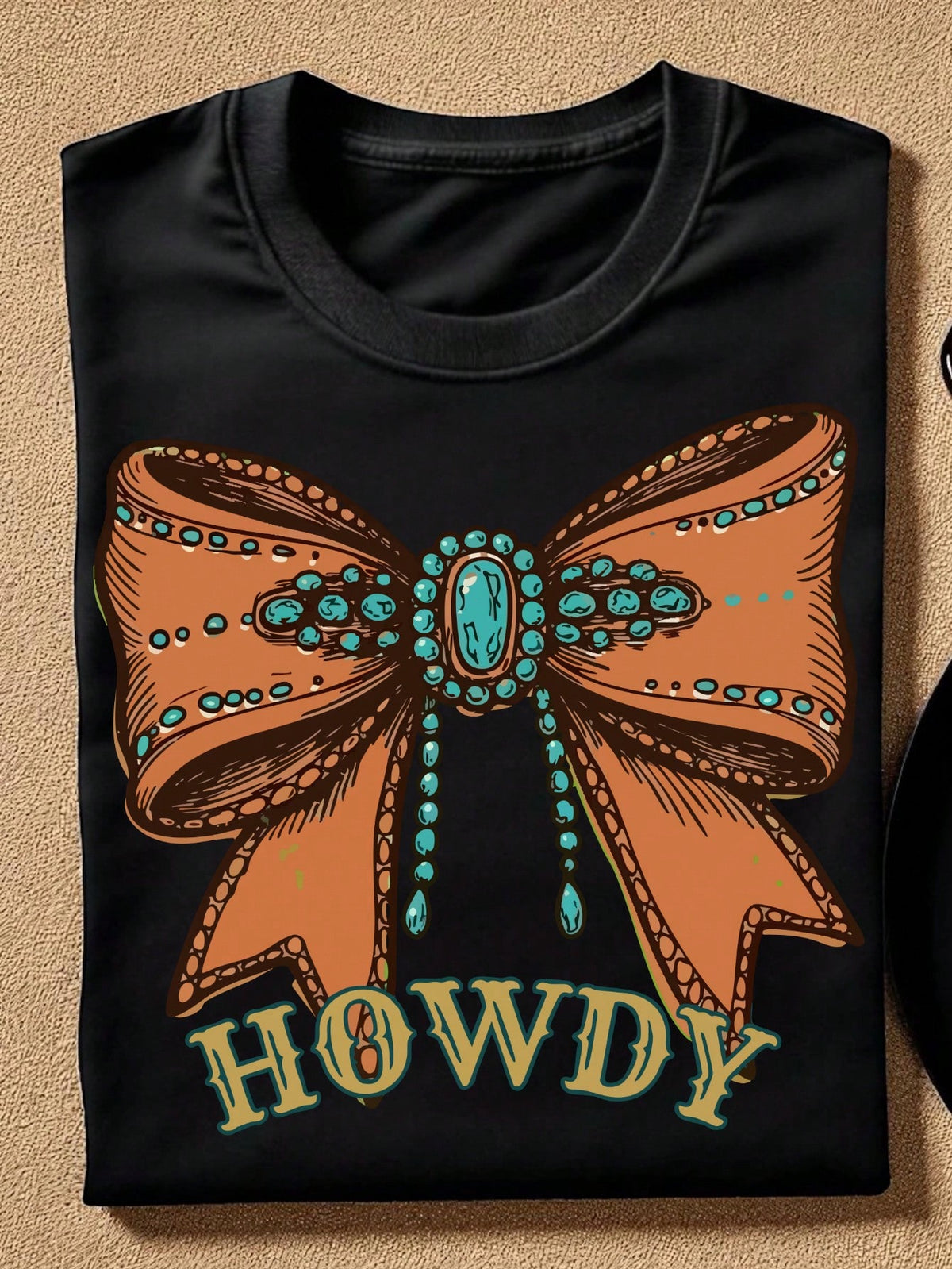 Turquoise Coquette Bow T-Shirt