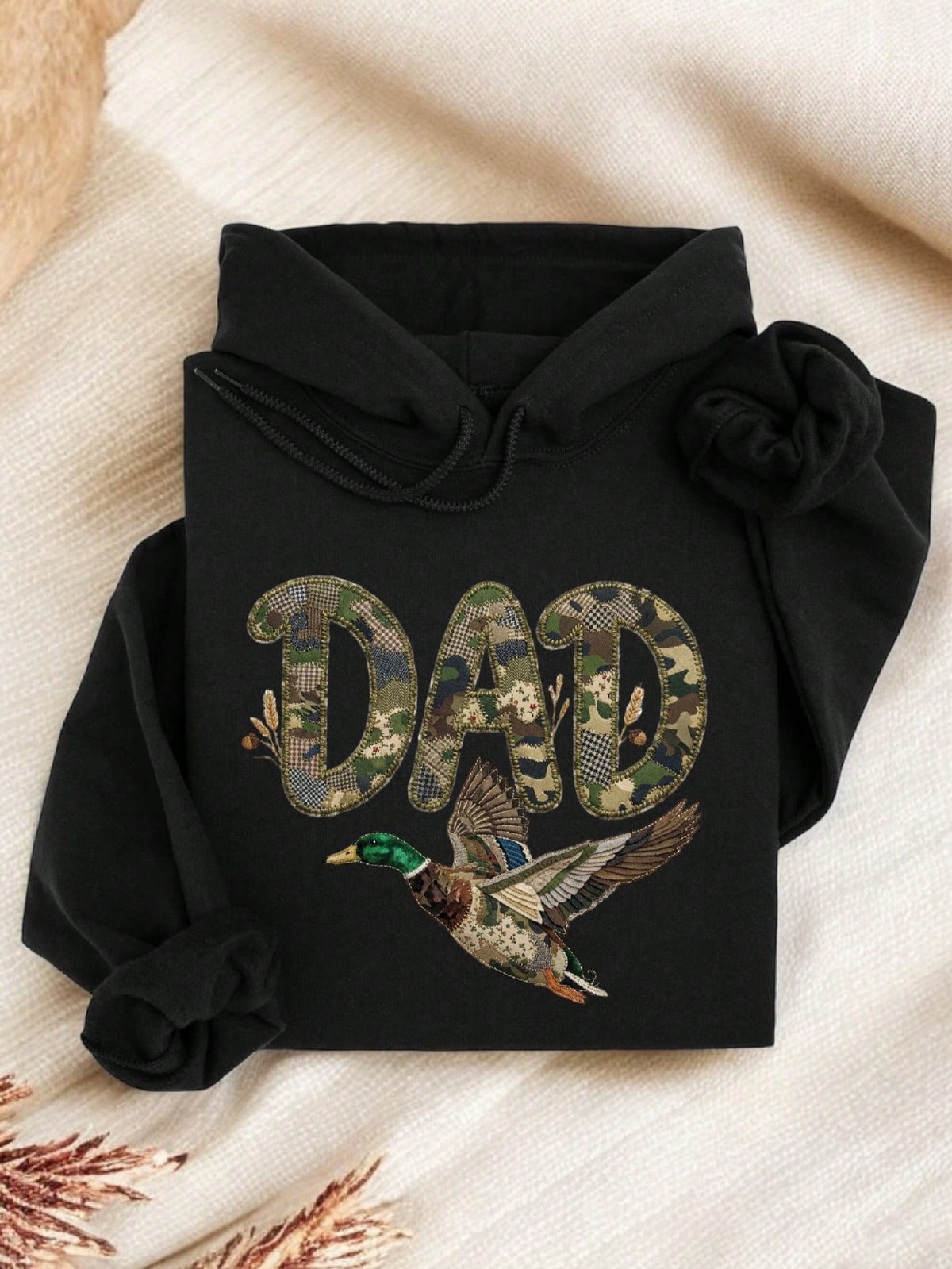 Dad Faux Patchwork Hoodie