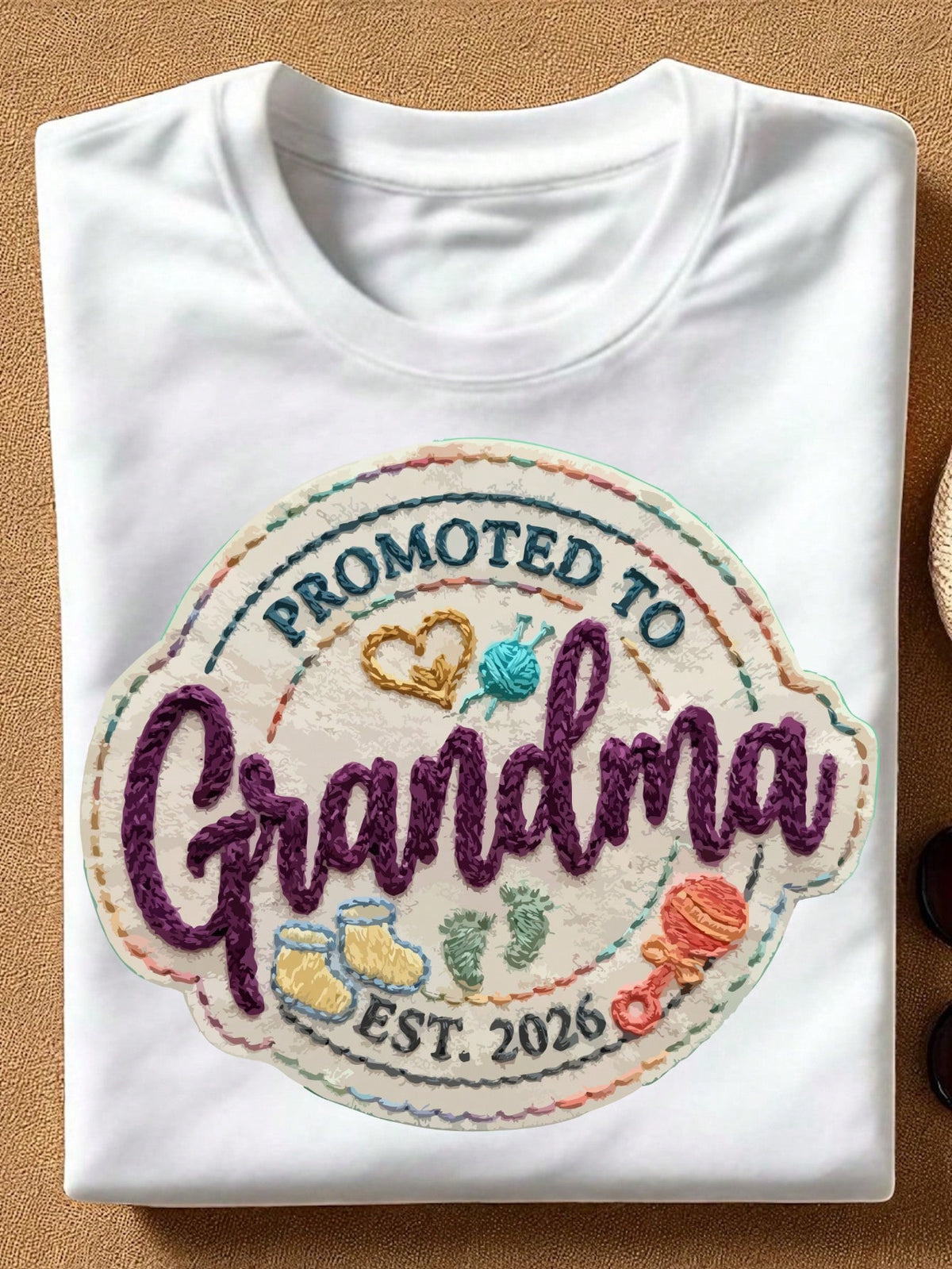 Promoted To Grandma 2026 T-Shirt