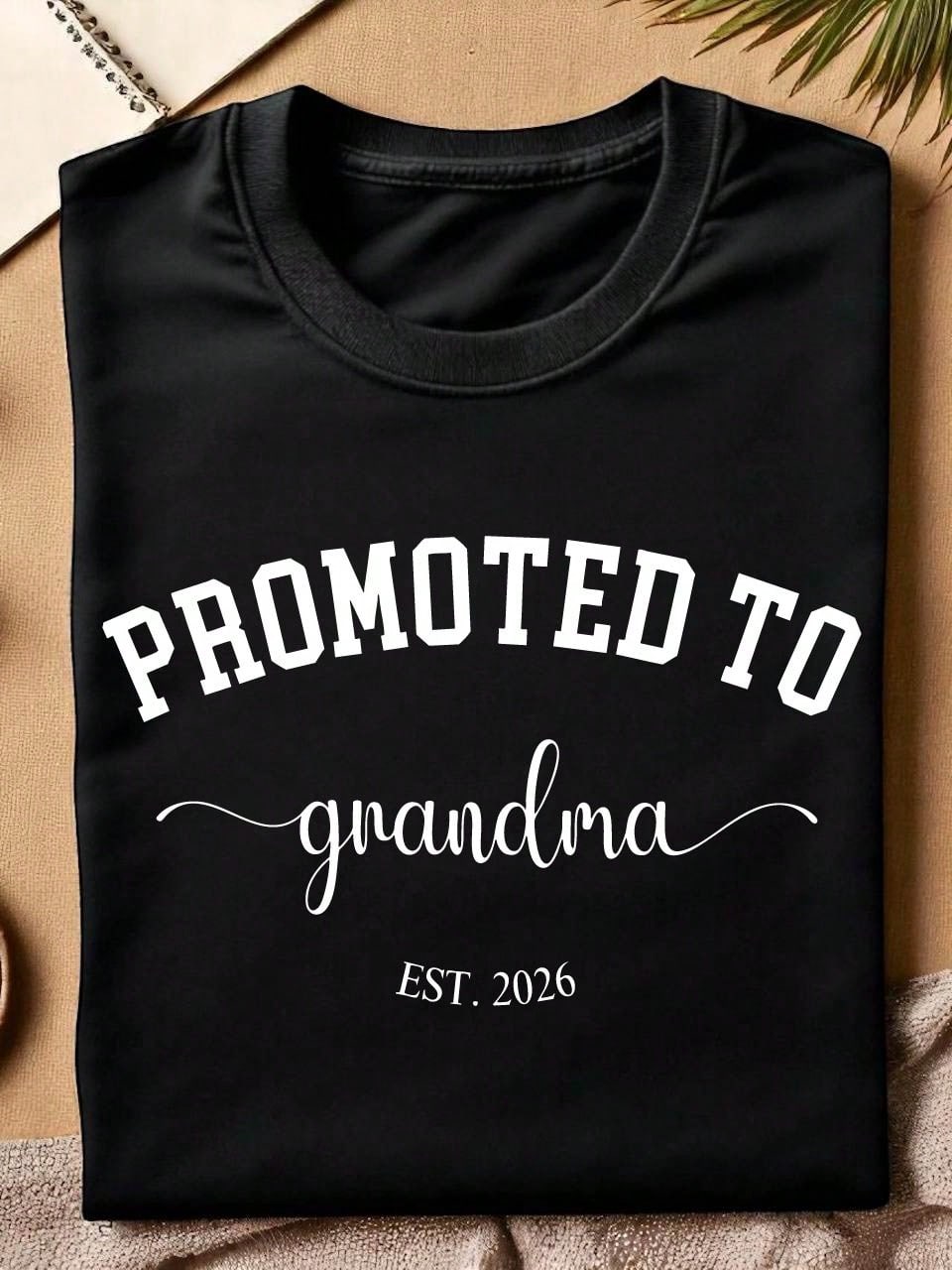1PC Promoted To Grandma And Grandpa T-Shirt