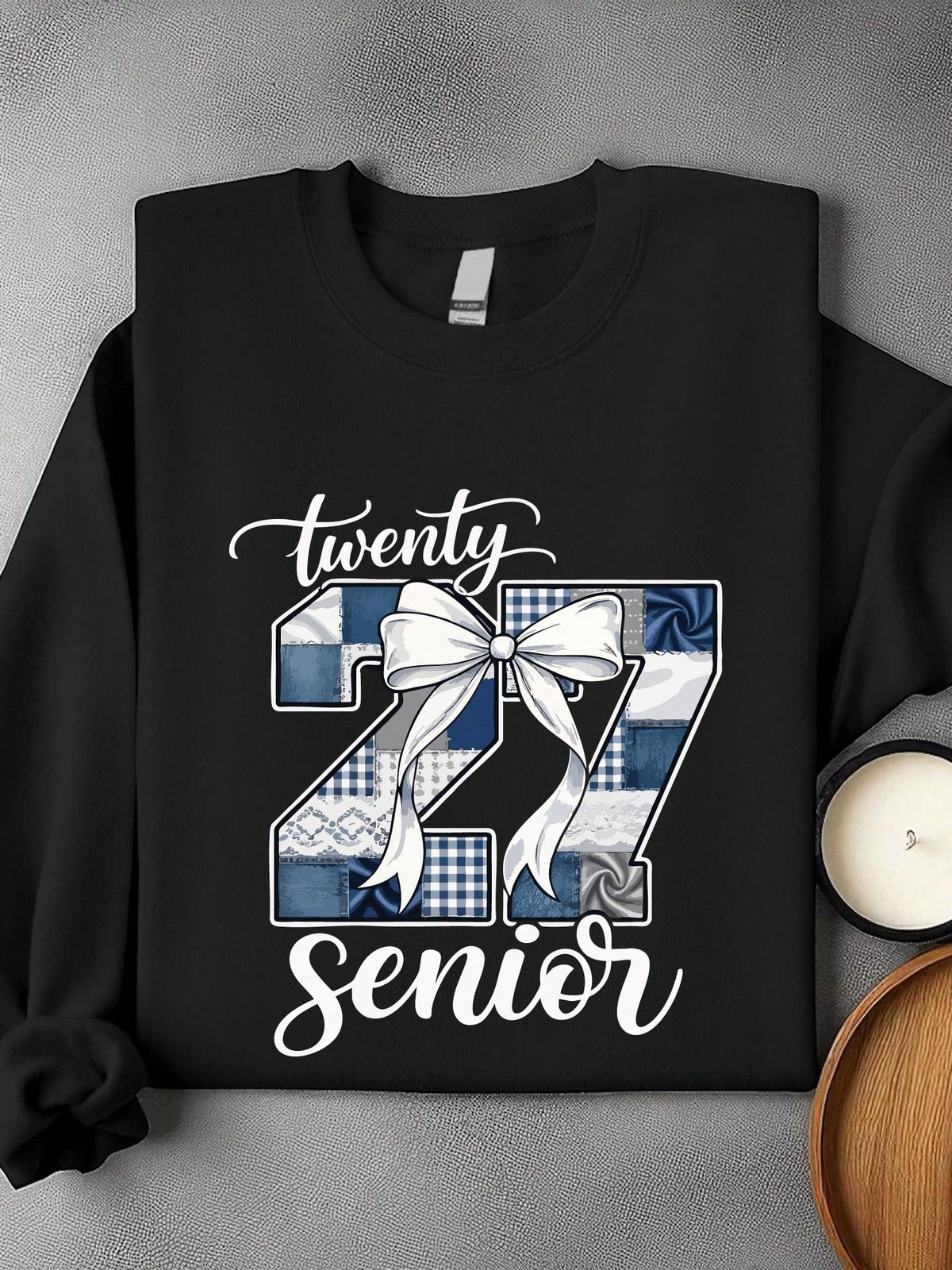 Faux Yarn Coquette Senior 2027 Sweatshirt