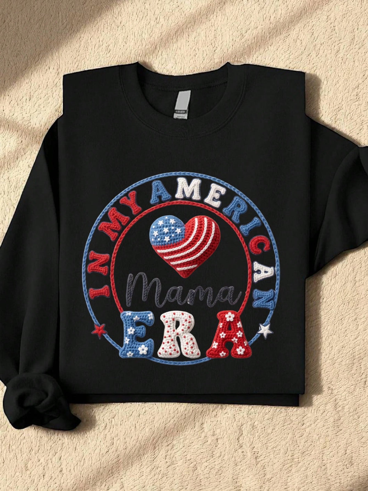 Patriotic American Mama Sweatshirt
