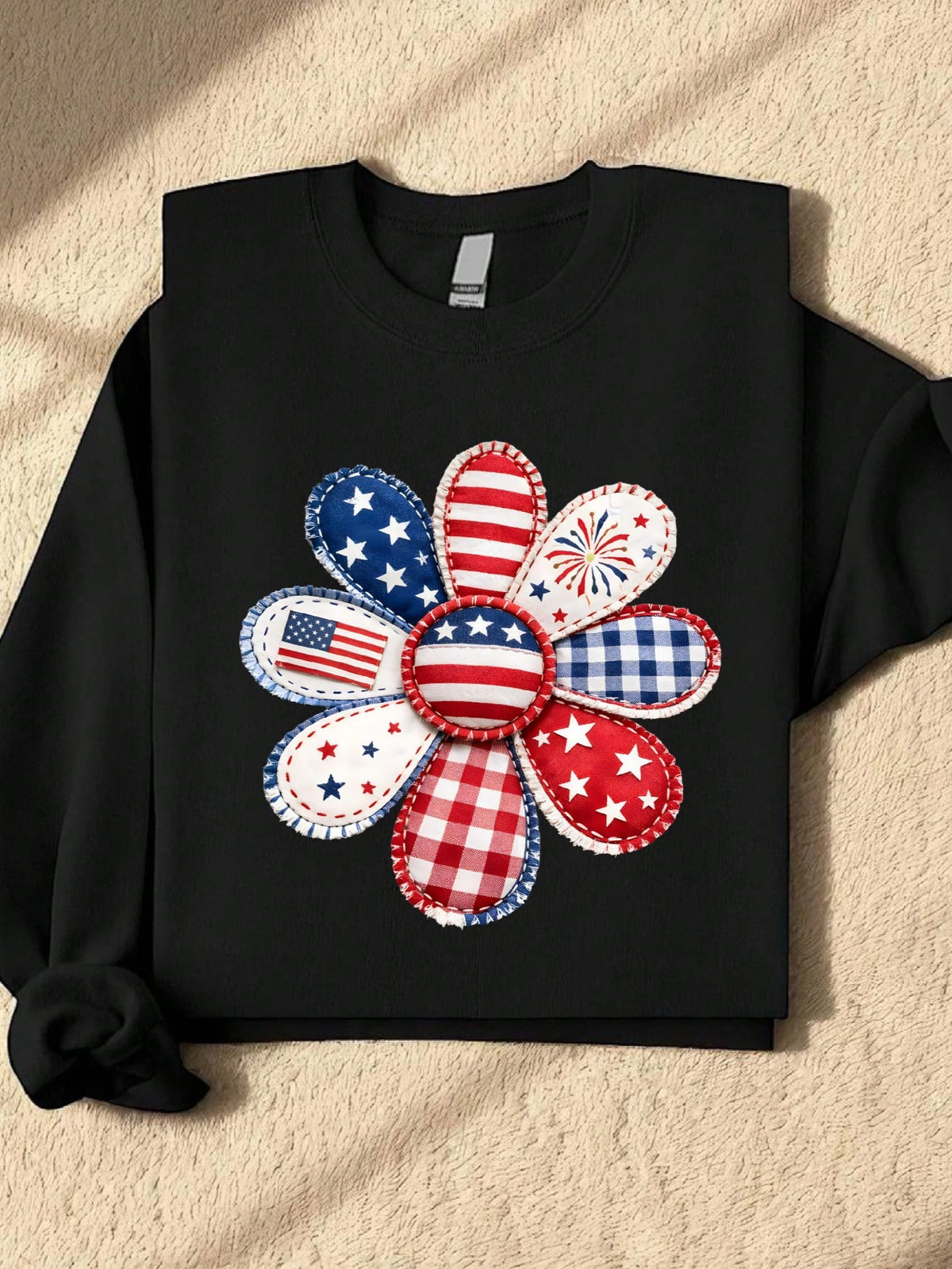 Floral 4th Of July Sweatshirt