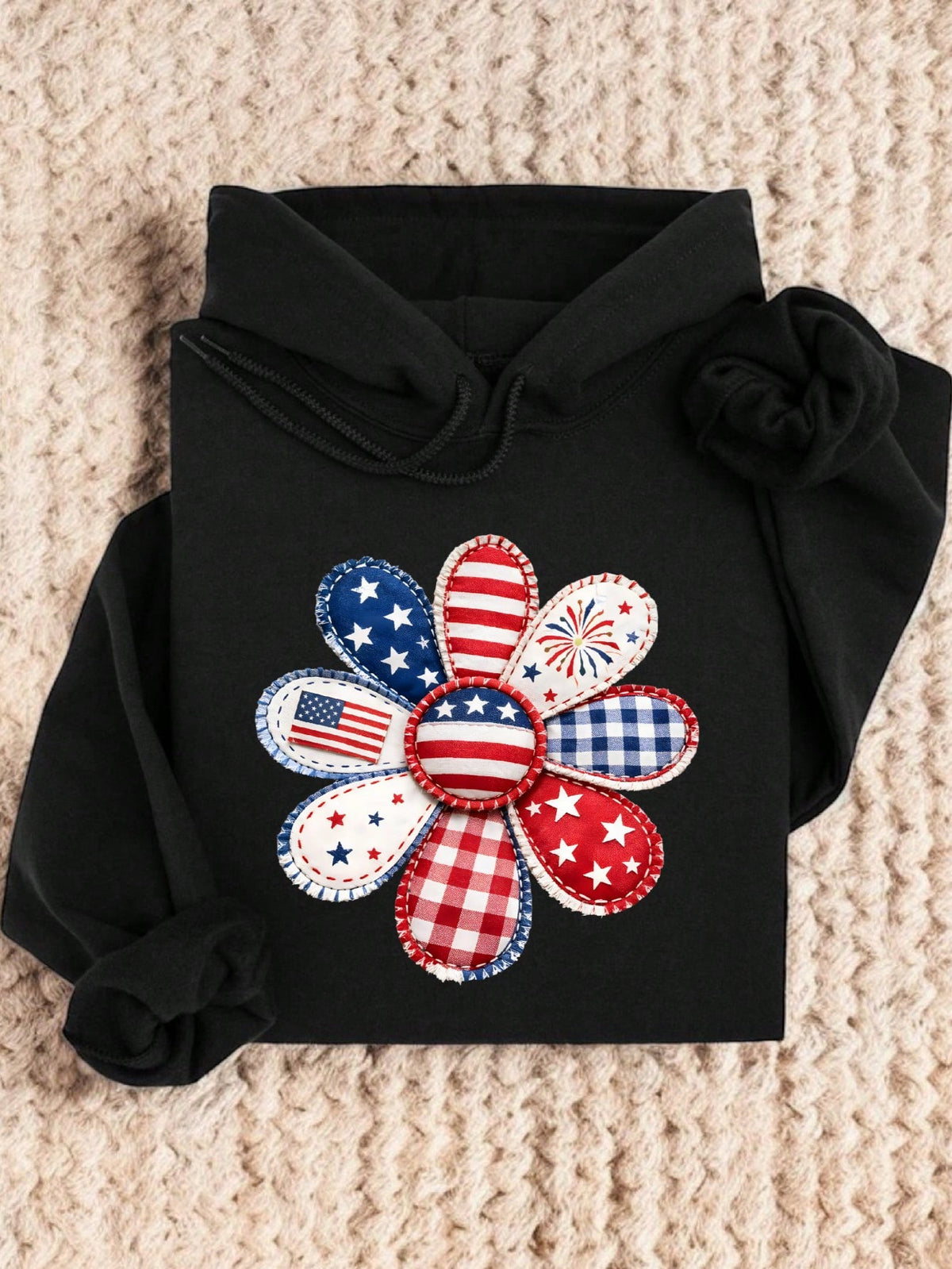 Floral 4th Of July Hoodie